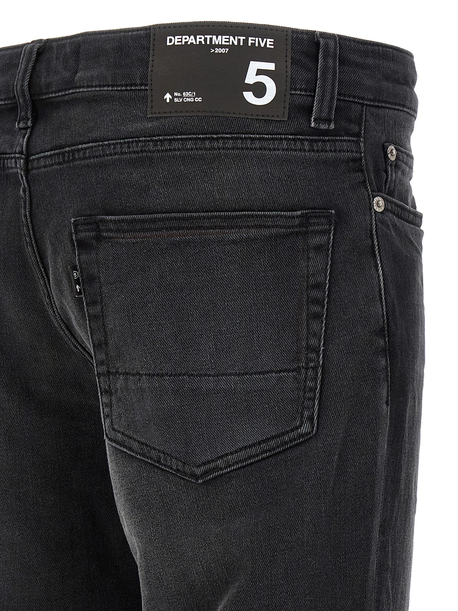 Department 5 Stones Slim Fit Jeans Washed Black-thumbmail-4