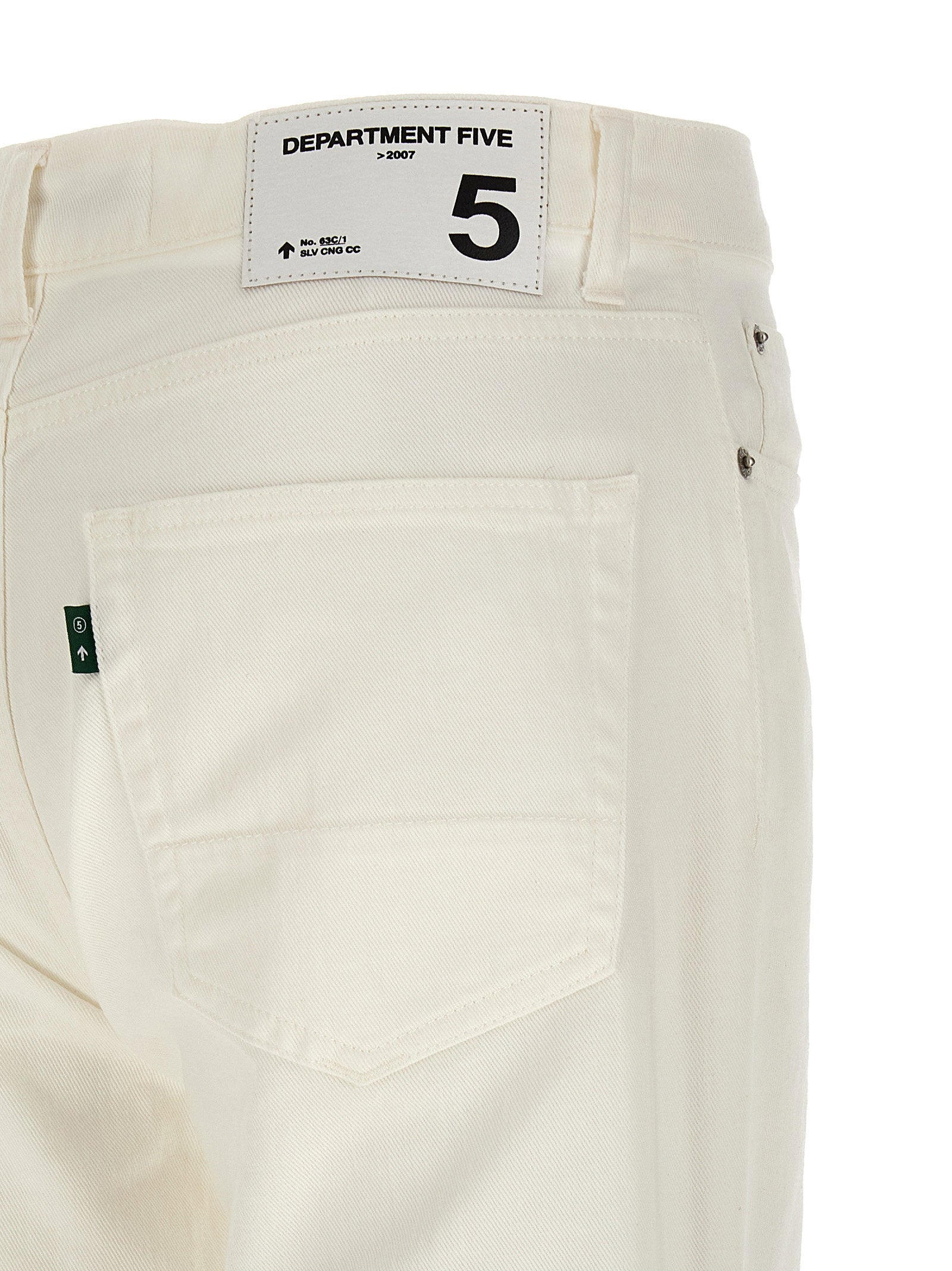Department 5 Stones Straight-Fit Jeans wit, achteraanzicht