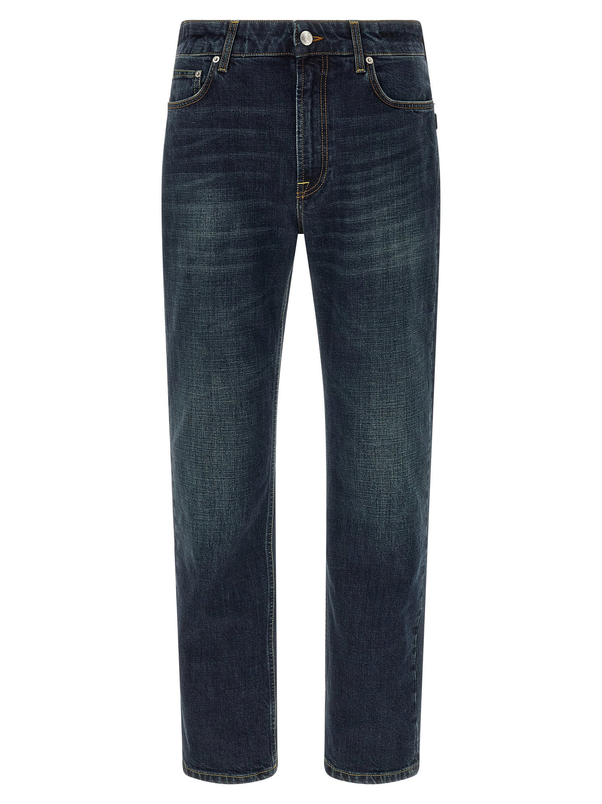 Department 5 Stones jeans in donkerblauw met vintage wassing, vooraanzicht
