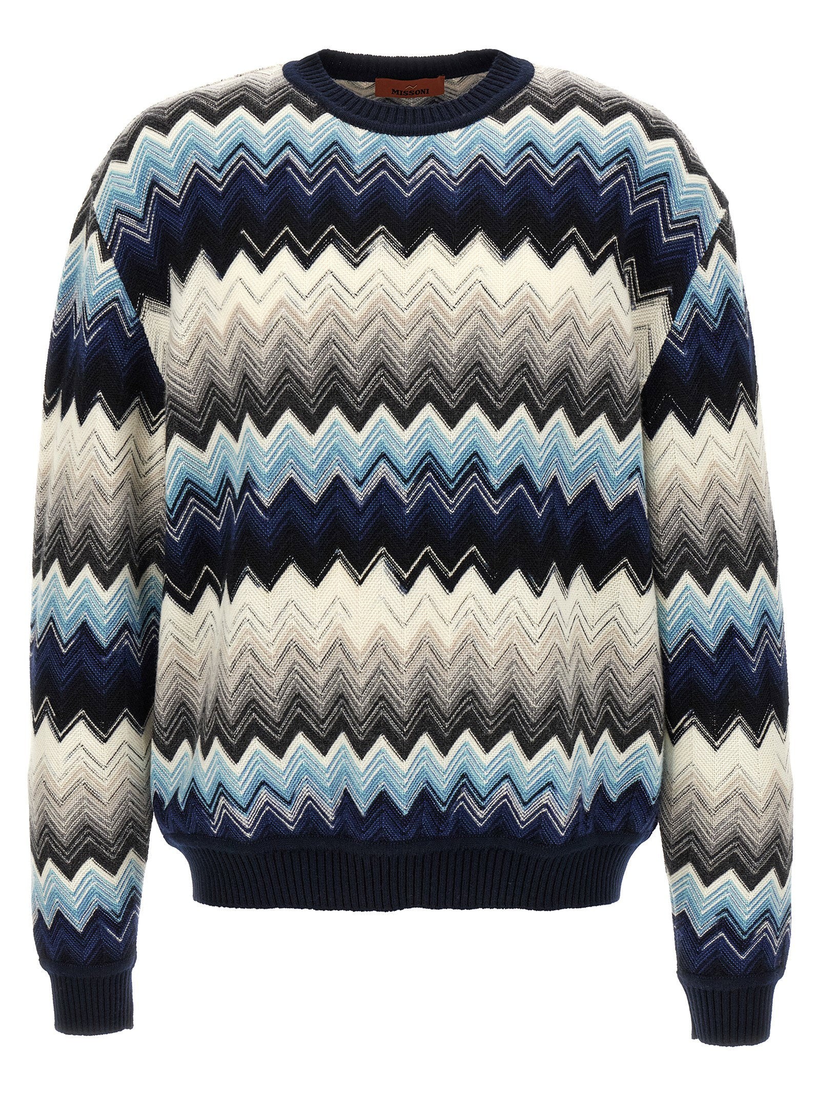 Missoni Caperdoni multicolor zigzagtrui, vooraanzicht