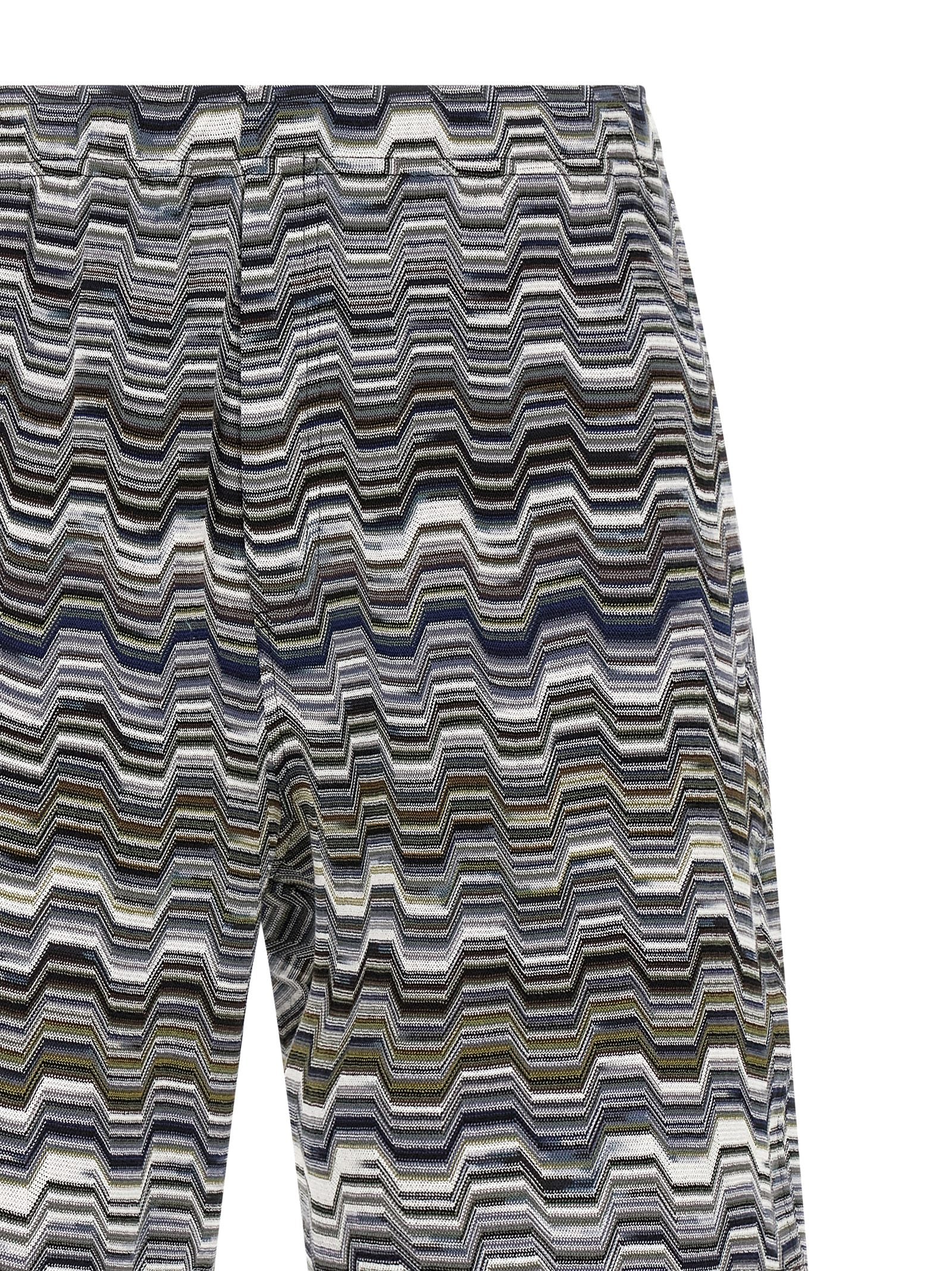 Missoni Irregular Zigzag Bermuda Shorts Grey-thumbmail-3