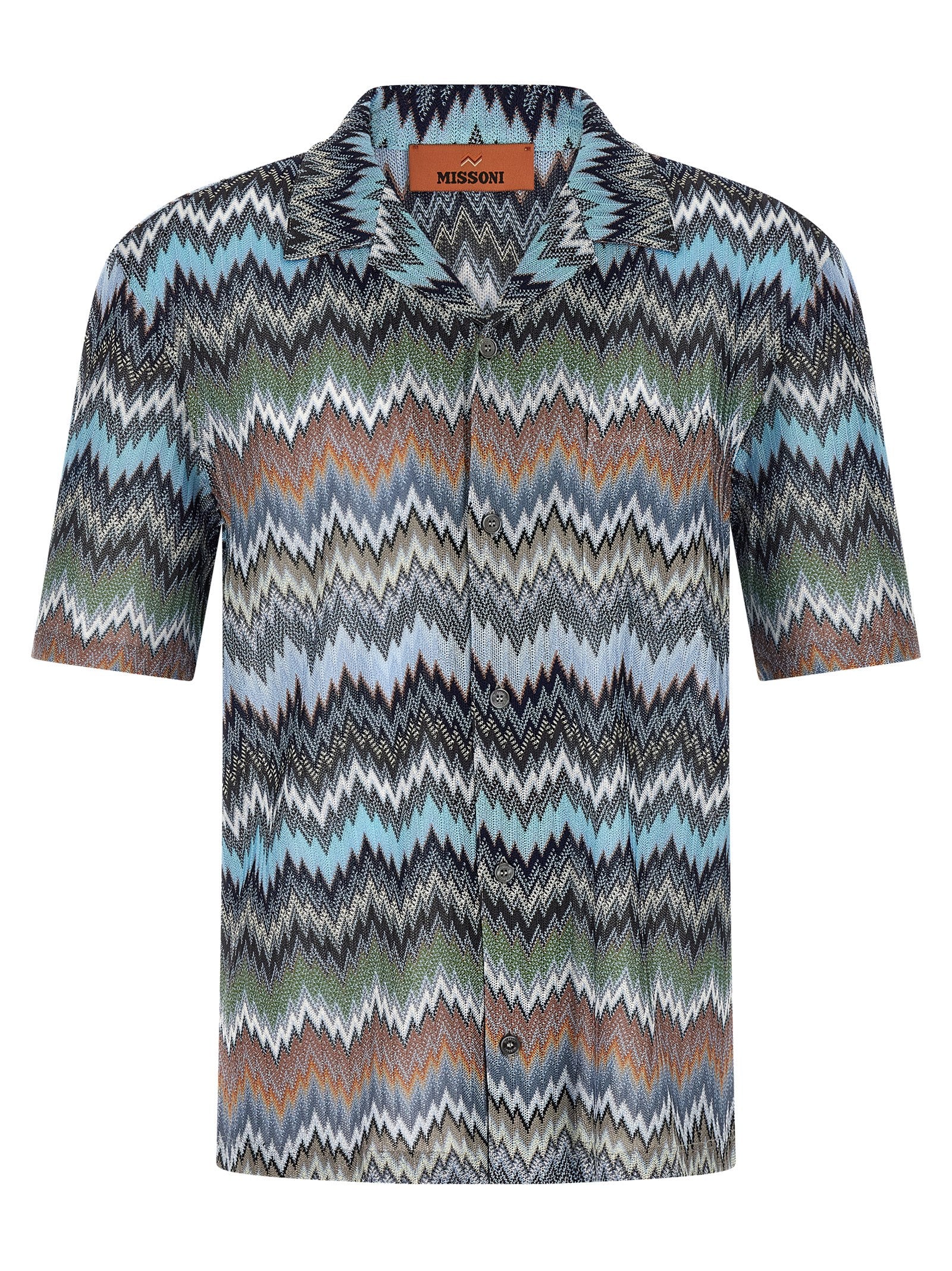 Missoni Chevron Snake Viscose Shirt Multicolour-1
