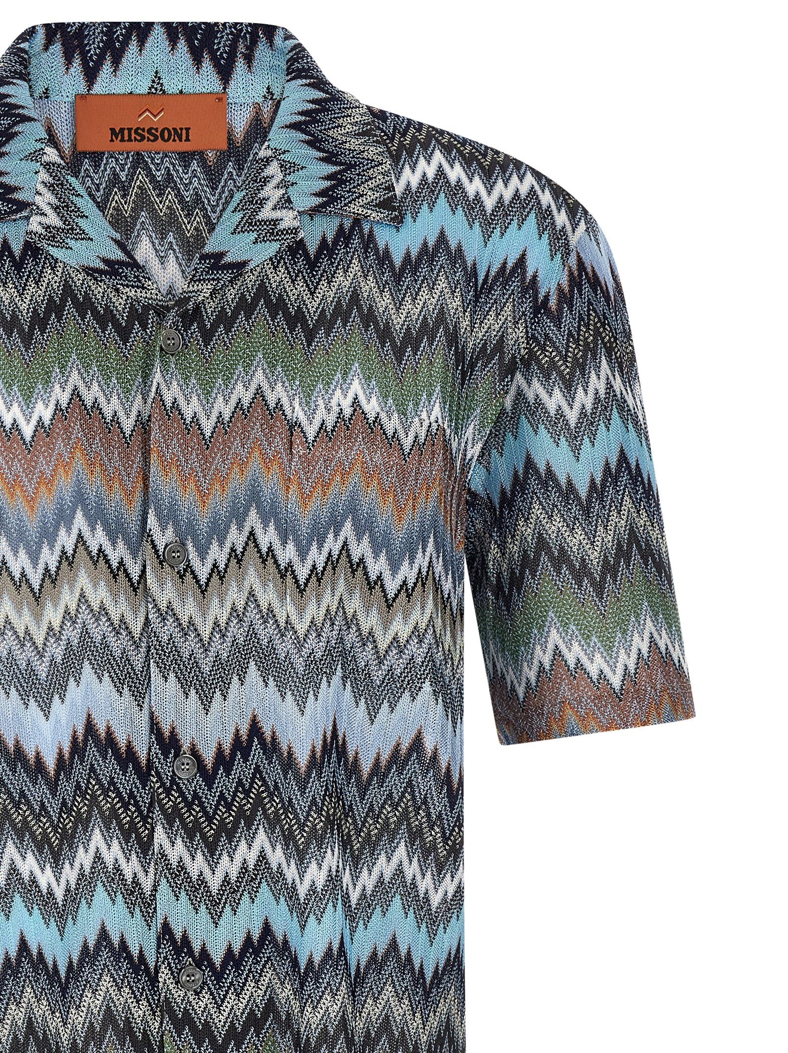 Missoni Chevron Snake Viscose Shirt Multicolour-3