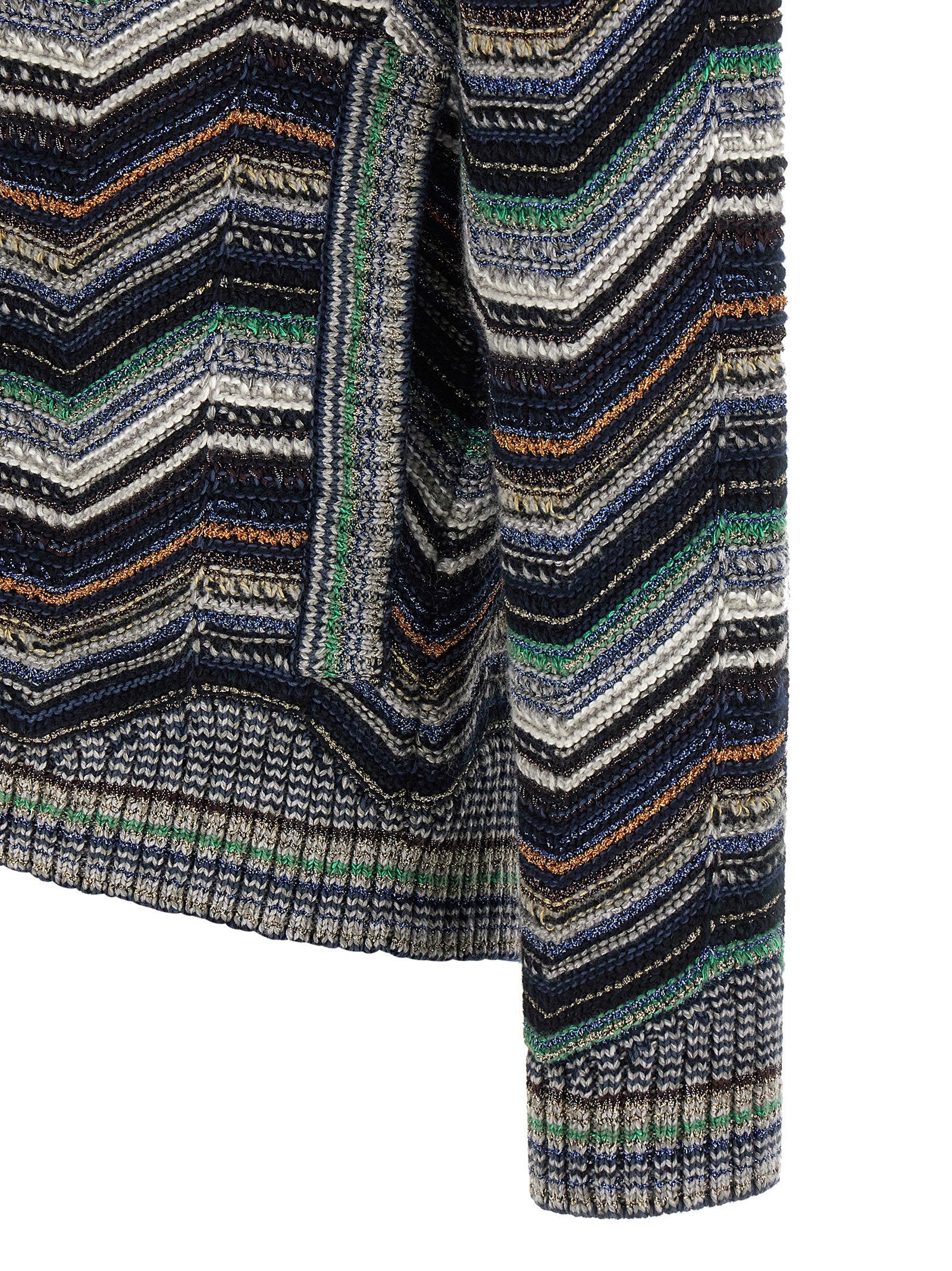 Missoni multicolor zigzag cardigan, achteraanzicht