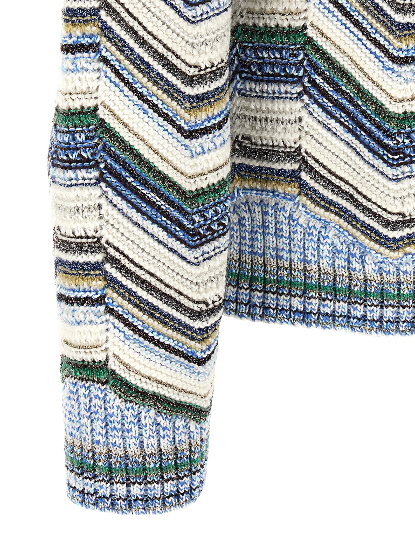 Missoni multicolor zigzagtrui, achteraanzicht