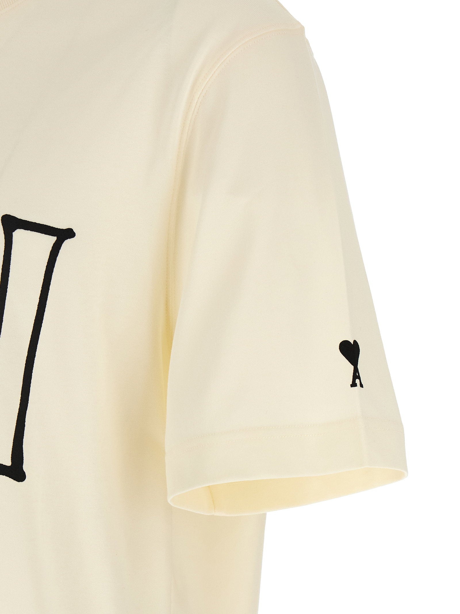 Ami Paris Logo Print T-shirt Topwear Ami Paris