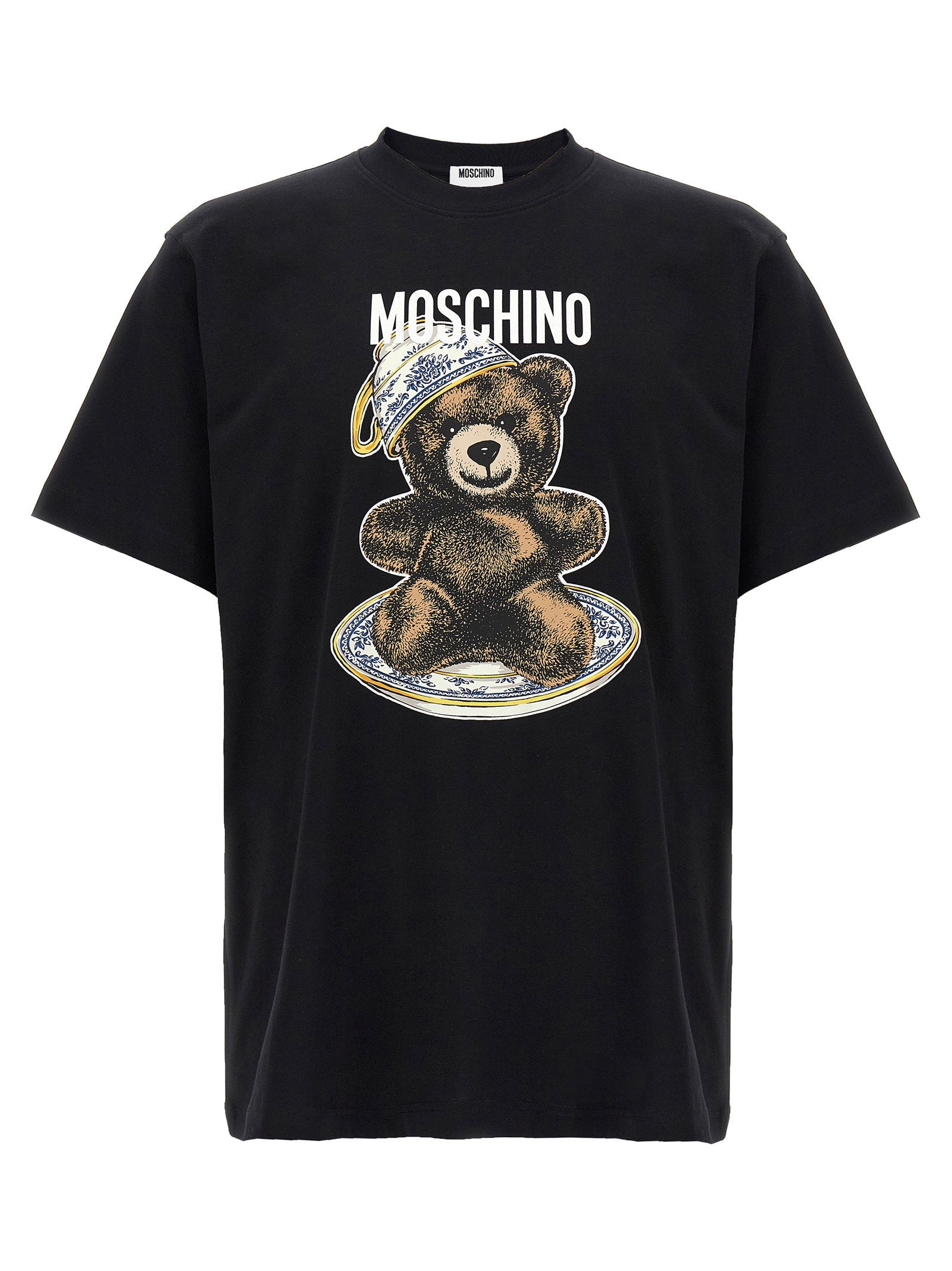 Moschino Teddy Bear Print T-shirt Zwart-thumbmail-1