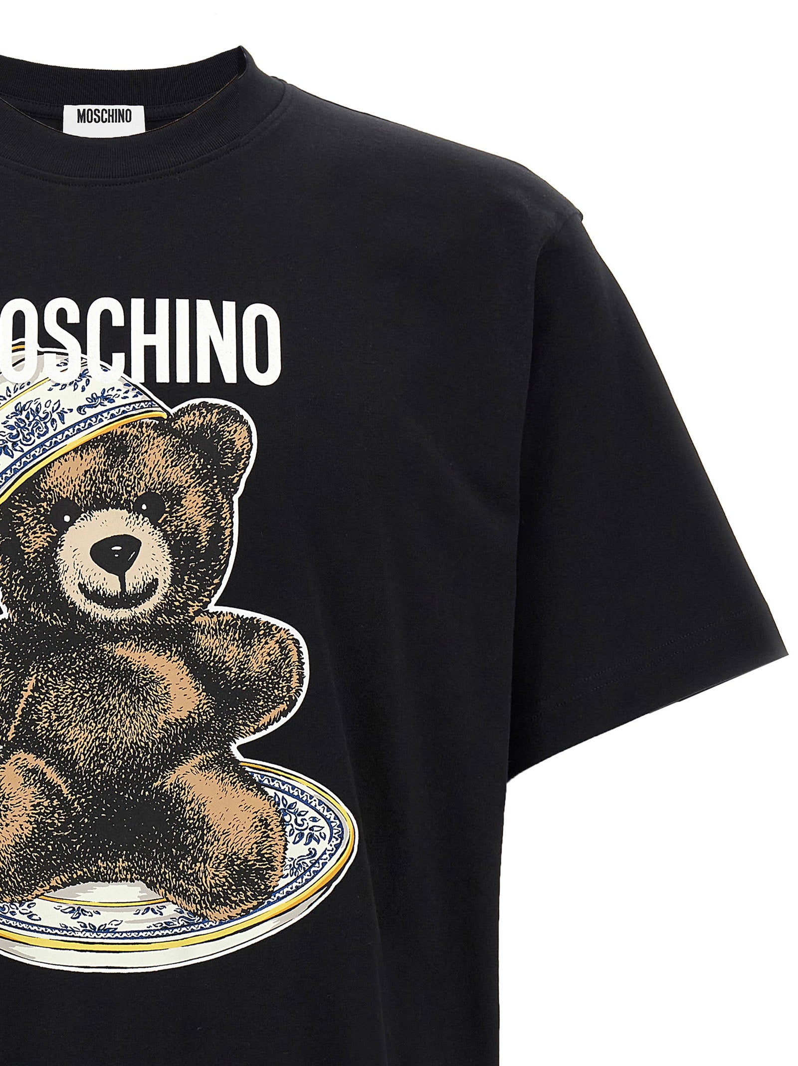 Moschino Teddy Bear Print T-shirt Zwart-thumbmail-3