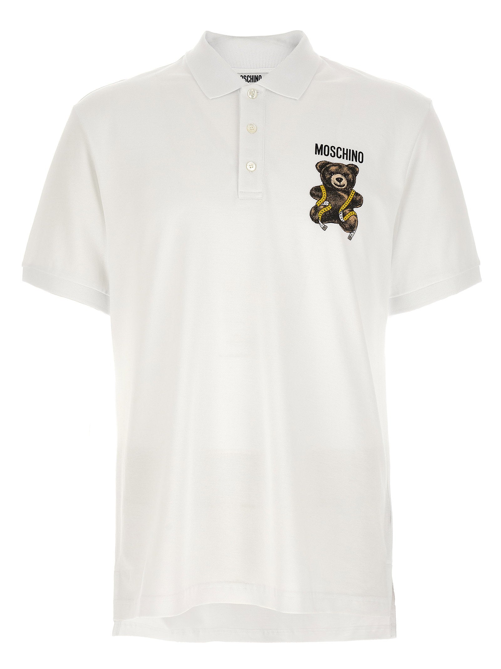 Moschino Teddy Bear Poloshirt Wit Shirts Moschino