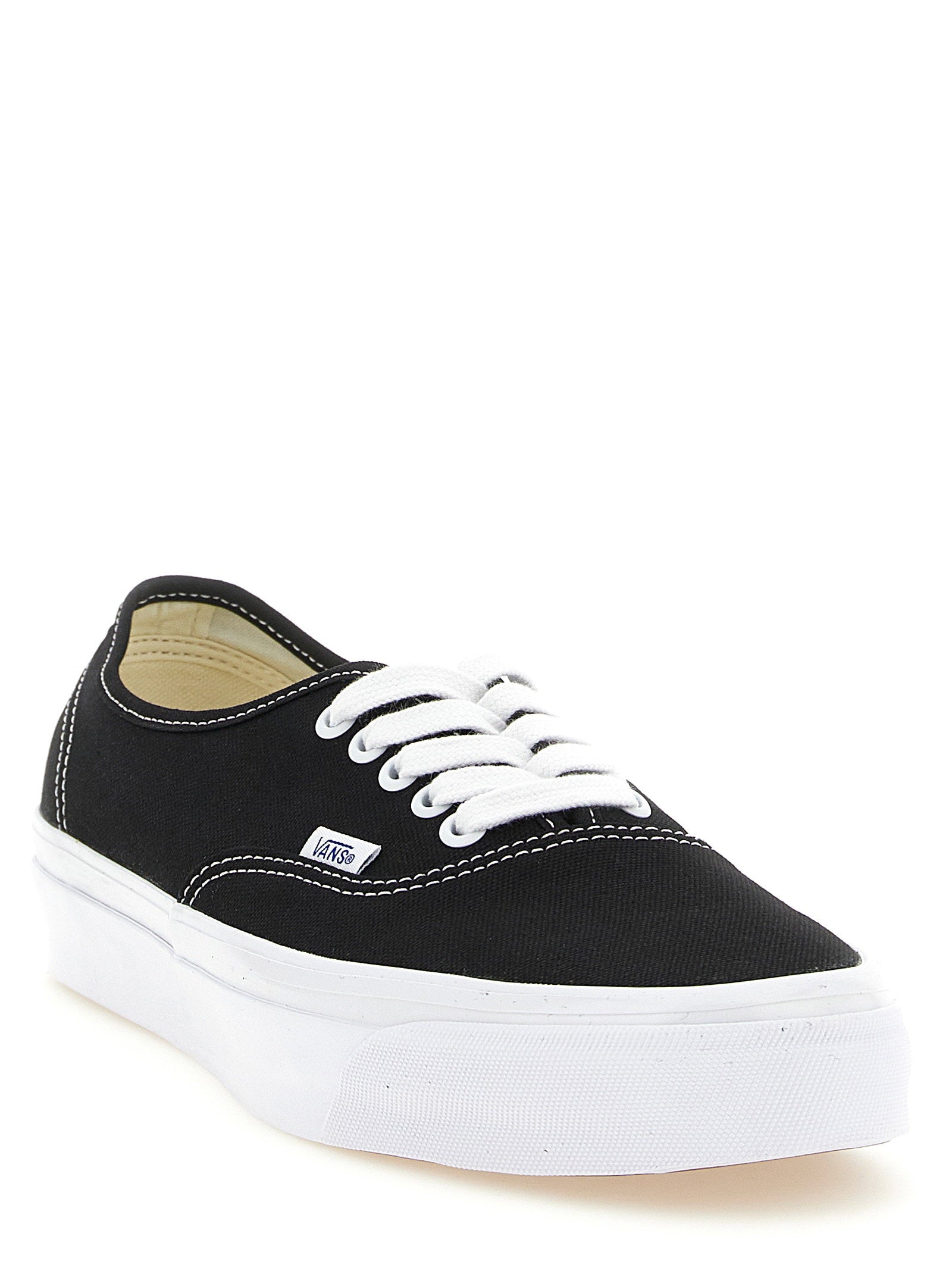Vans Premium Authentic 44 Sneakers met Lederen Voering Zwart/Wit-thumbmail-2