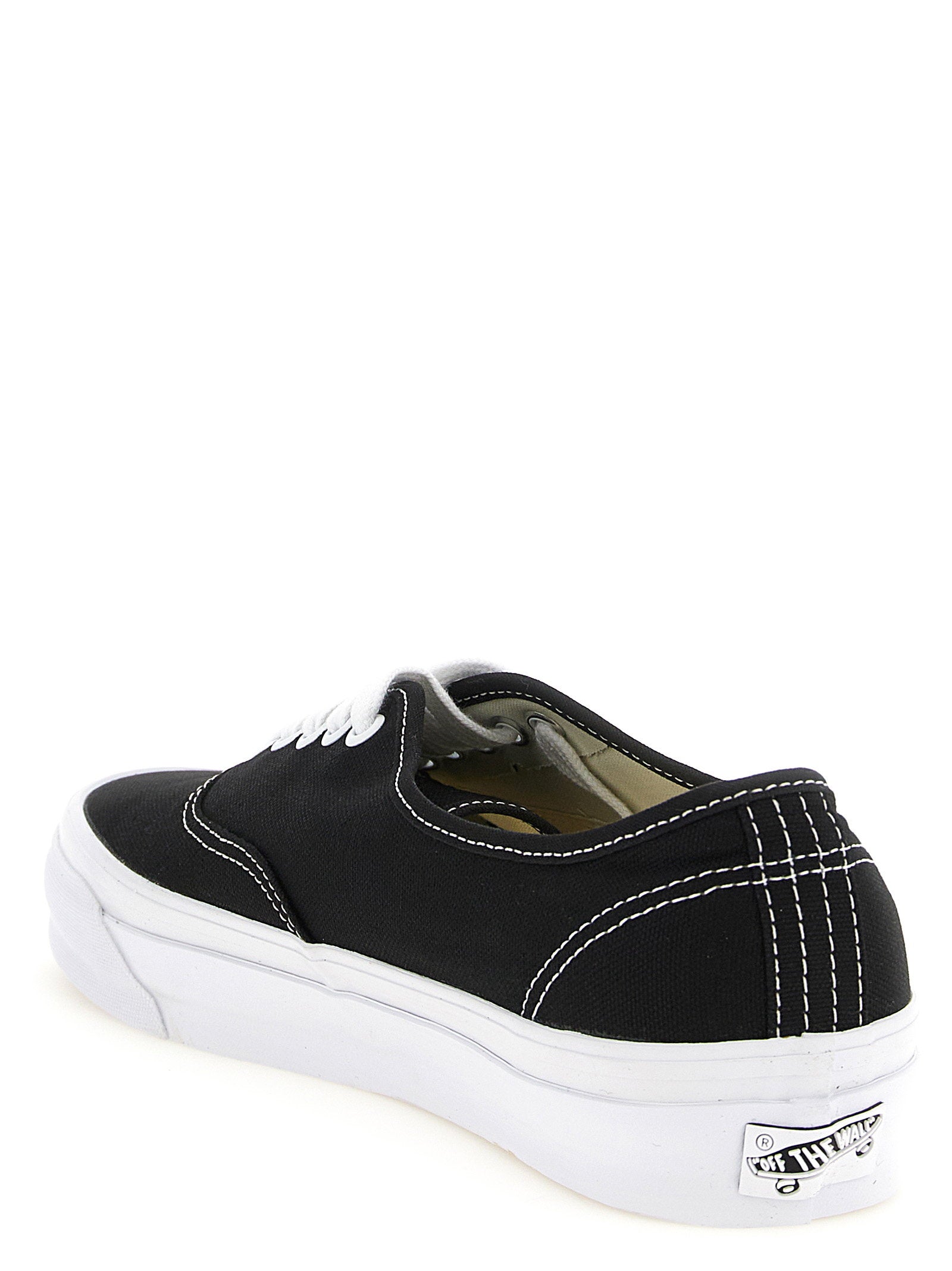 Vans Premium Authentic 44 Sneakers met Lederen Voering Zwart/Wit-thumbmail-3
