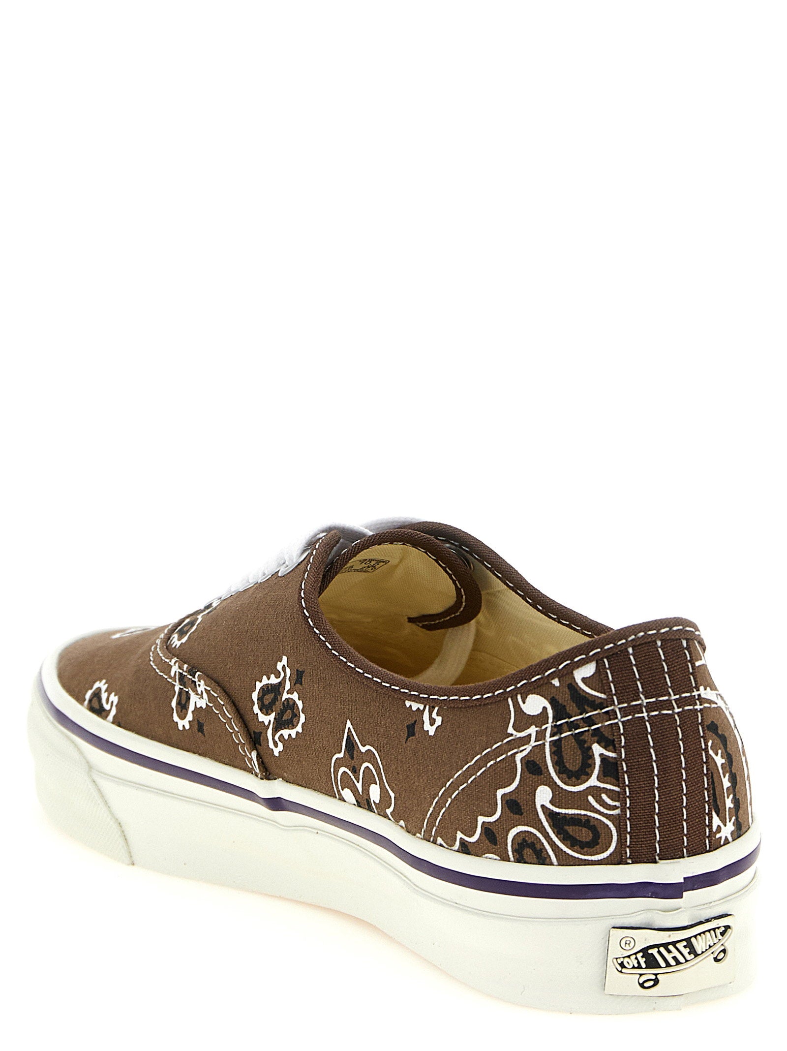 Vans Bandana sneaker bruin paars achterzijde