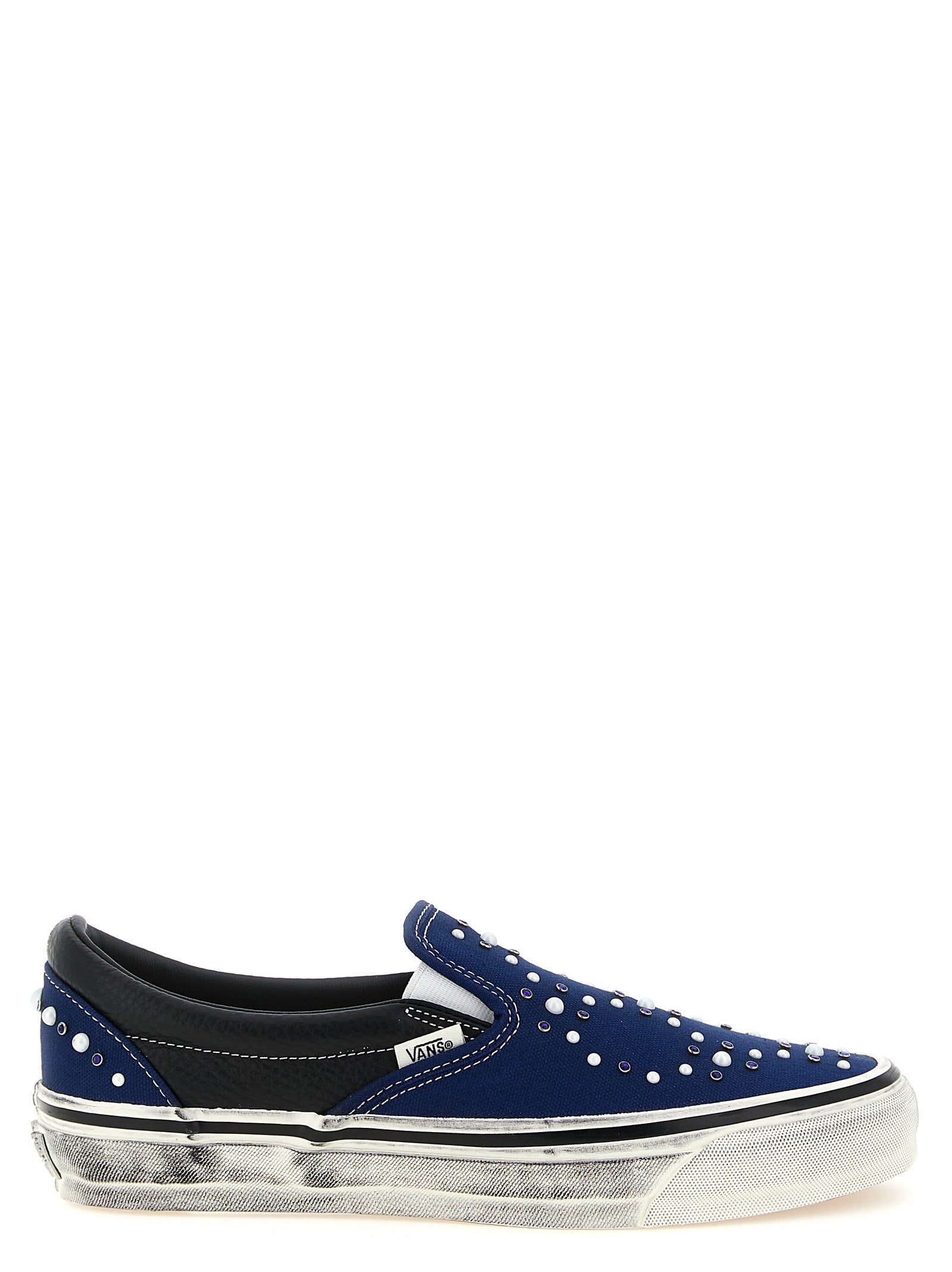 Vans Premium Classic Slip-On sneaker in indigoblauw, zijaanzicht