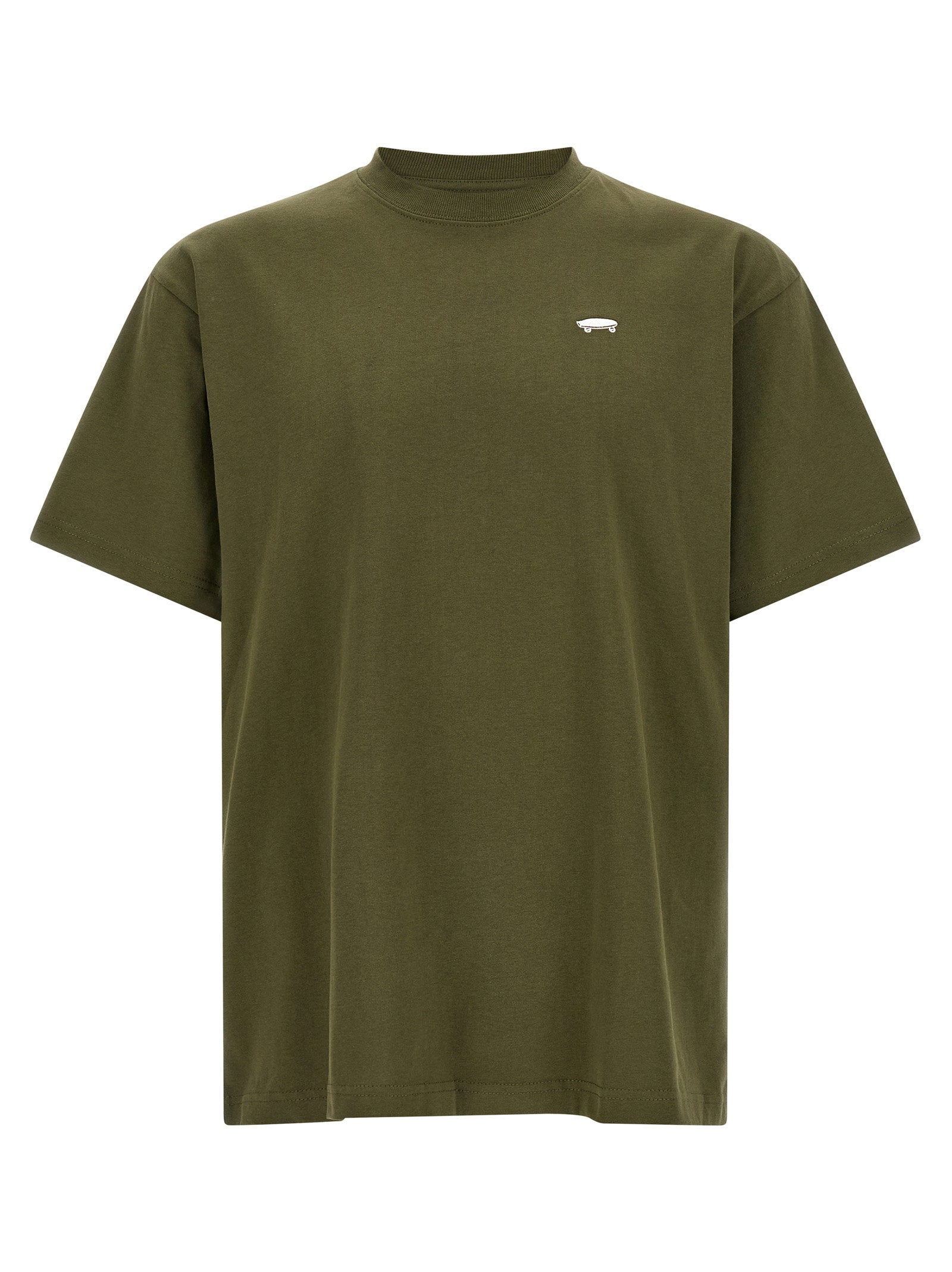 Vans Salton loose T-shirt grijsgroen voorzijde