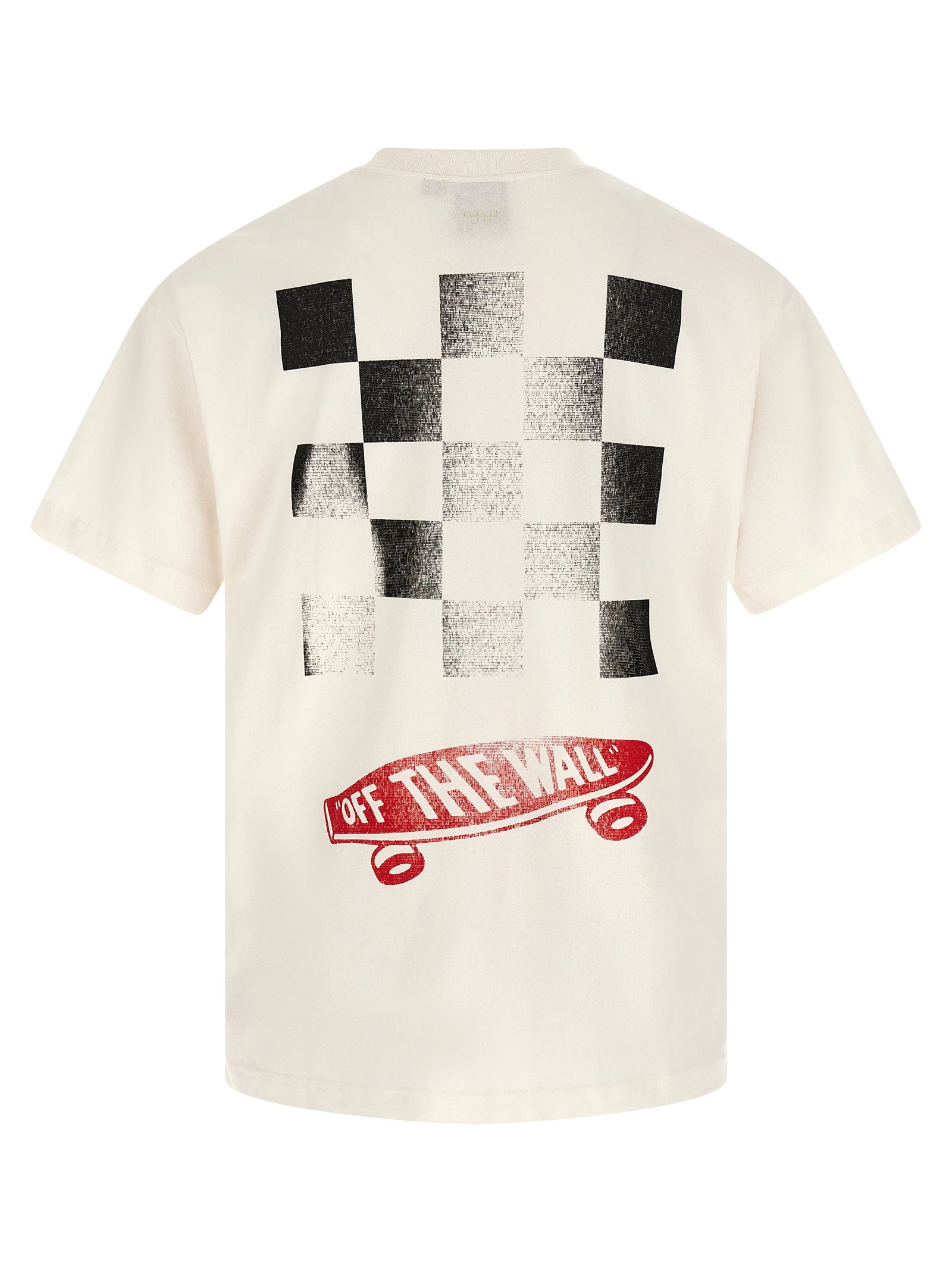 Vans Premium Full Deck T-shirt wit - detail van de skateboardgrafiek