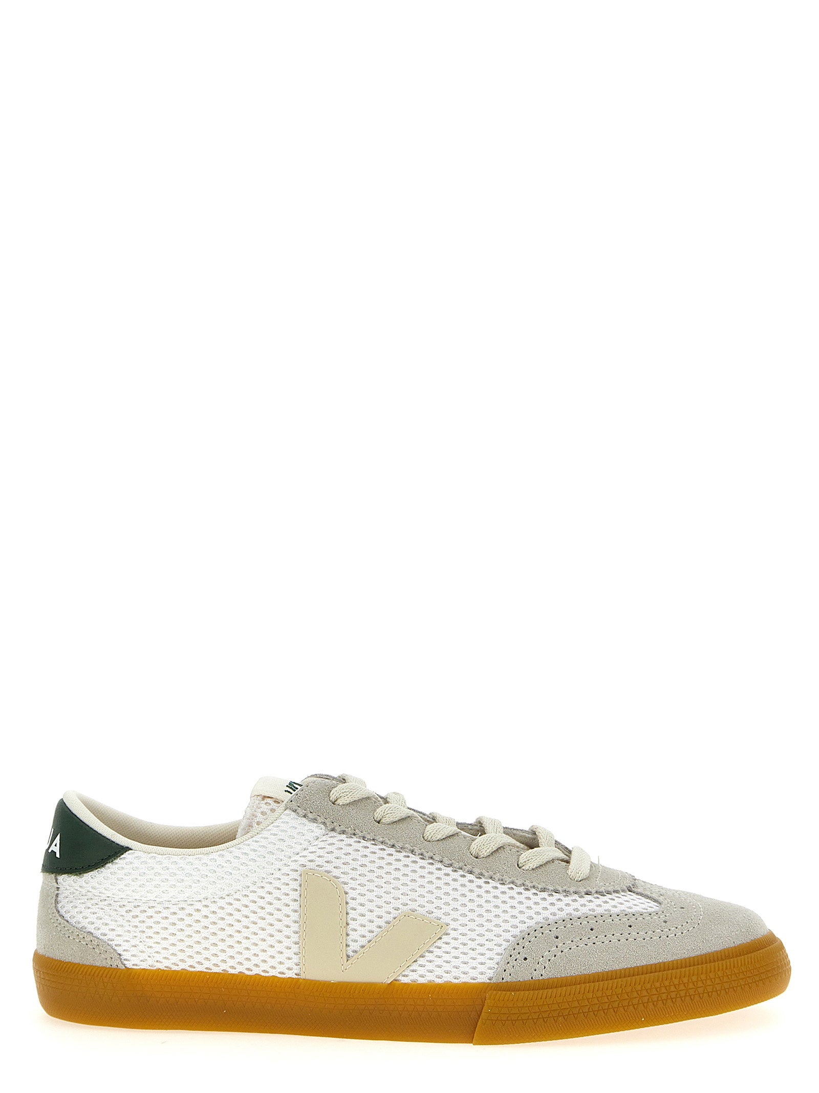 Veja Volley Aircell Sneakers met Suede Panelen Grijs/Groen Sneakers Veja