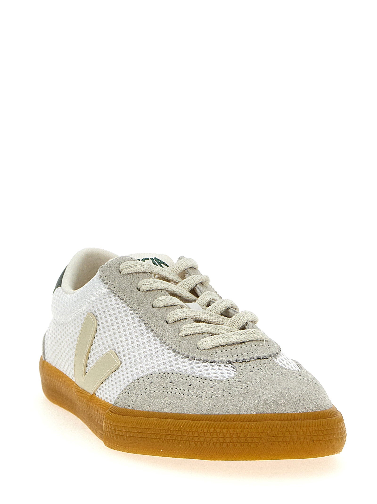 Veja Volley Aircell Sneakers met Suede Panelen Grijs/Groen Sneakers Veja