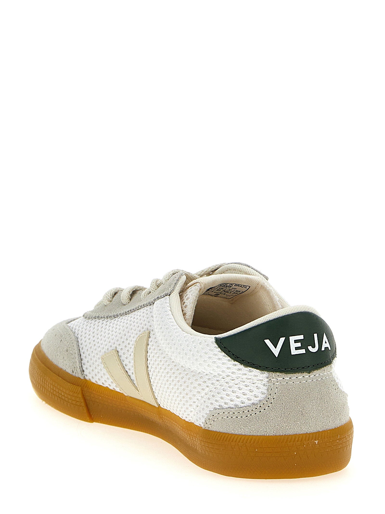 Veja Volley Aircell Sneakers met Suede Panelen Grijs/Groen Sneakers Veja