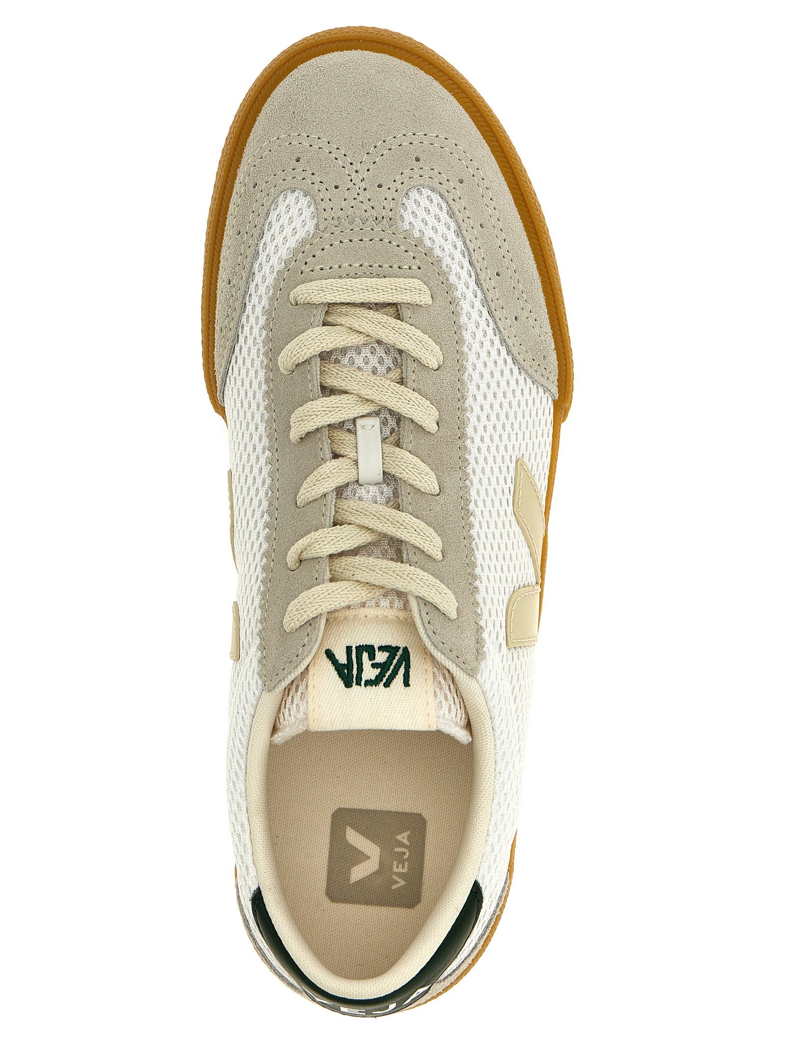 Veja Volley Aircell Sneakers met Suede Panelen Grijs/Groen Sneakers Veja