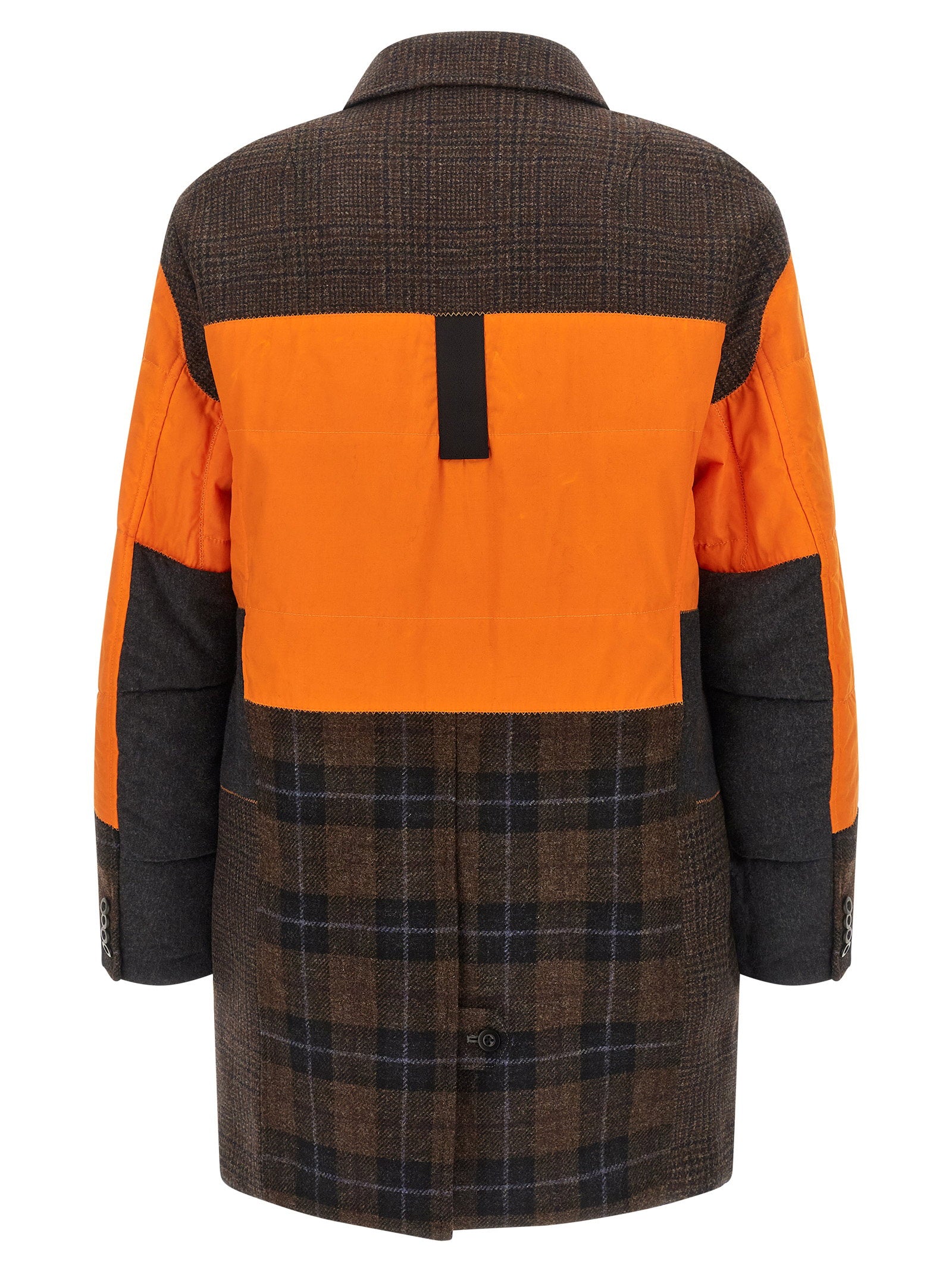 Filson x Junya Watanabe Patchwork Coat Oranje/Bruin Coats Junya Watanabe