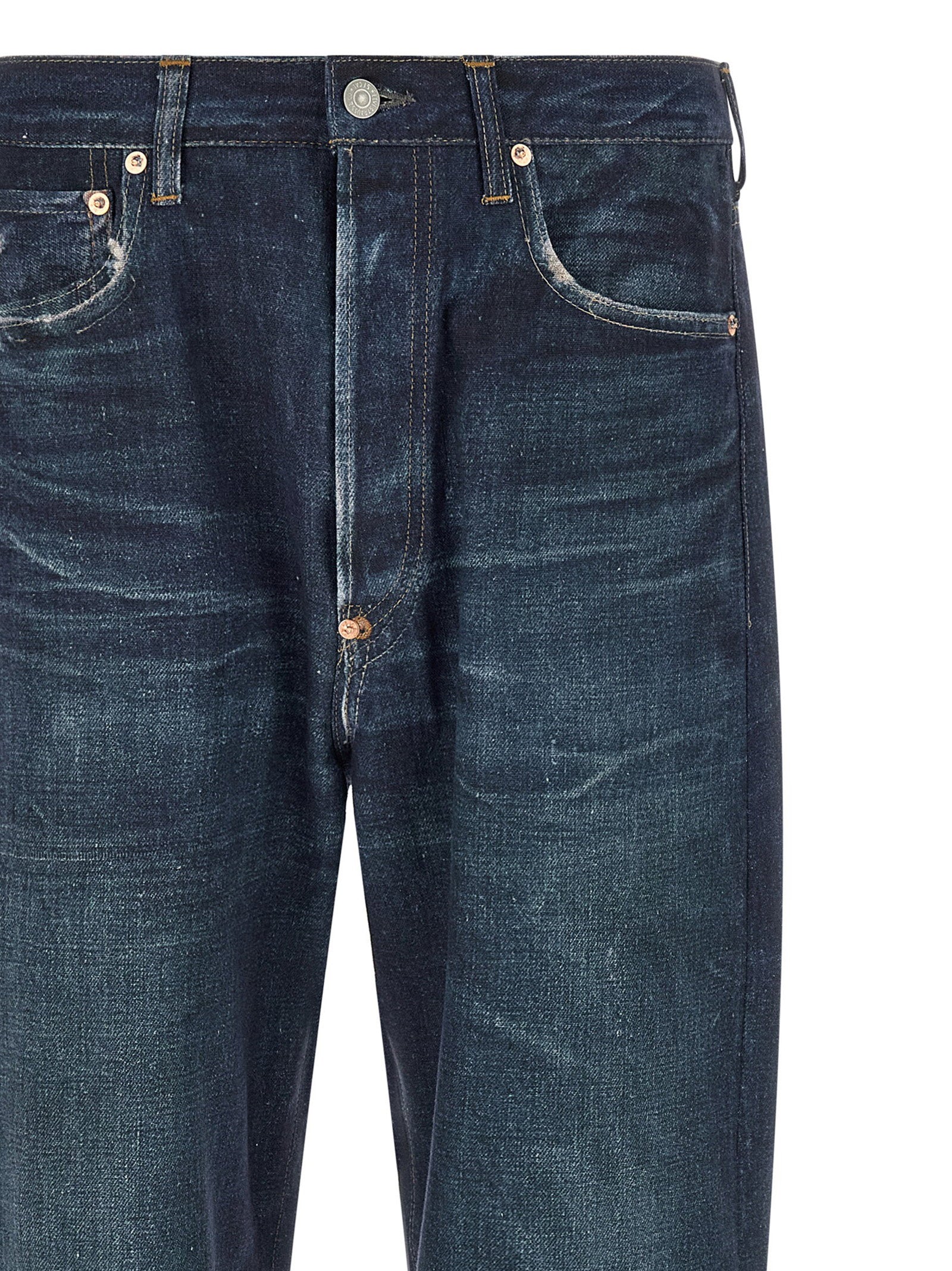Junya Watanabe x Levi's jeans detail van contraststiksels