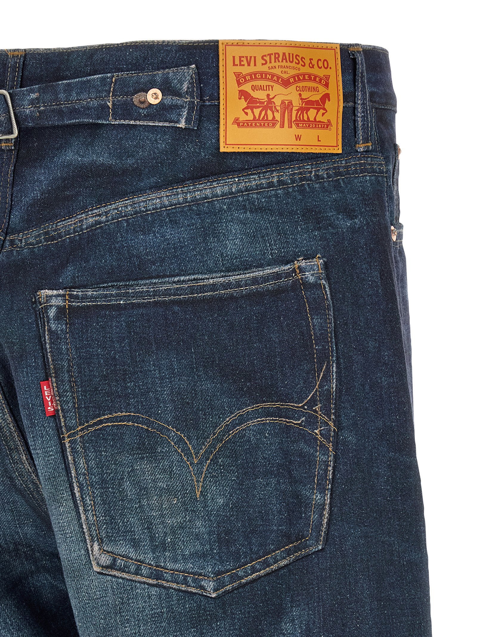 Junya Watanabe x Levi's jeans detail van achterlabel