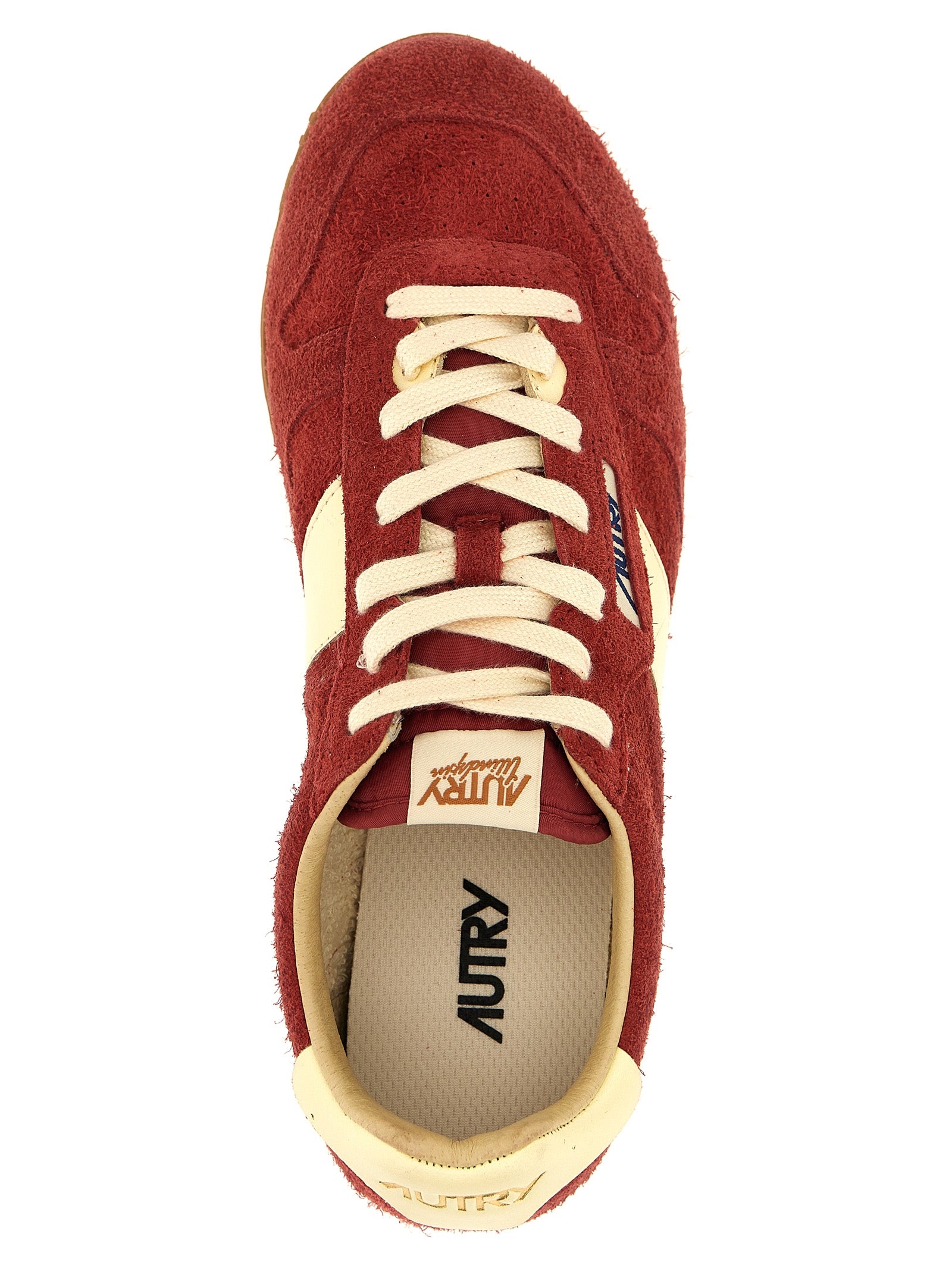 Autry Windspin Suede & Leather Sneakers Imperial Red-thumbmail-4