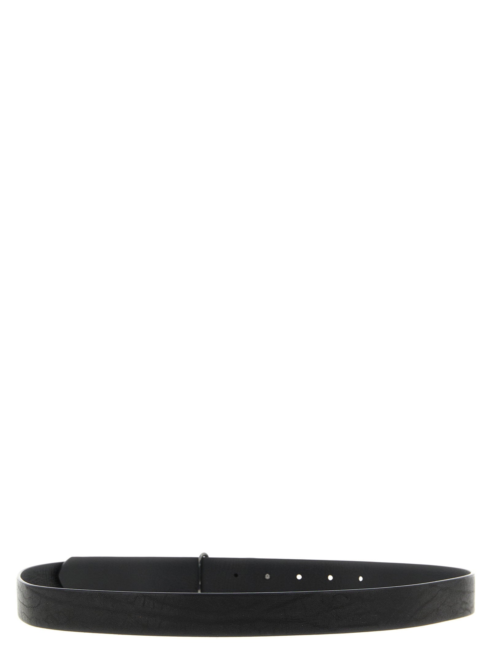 Diesel B-1DR-Layer Leren Riem Zwart-thumbmail-2