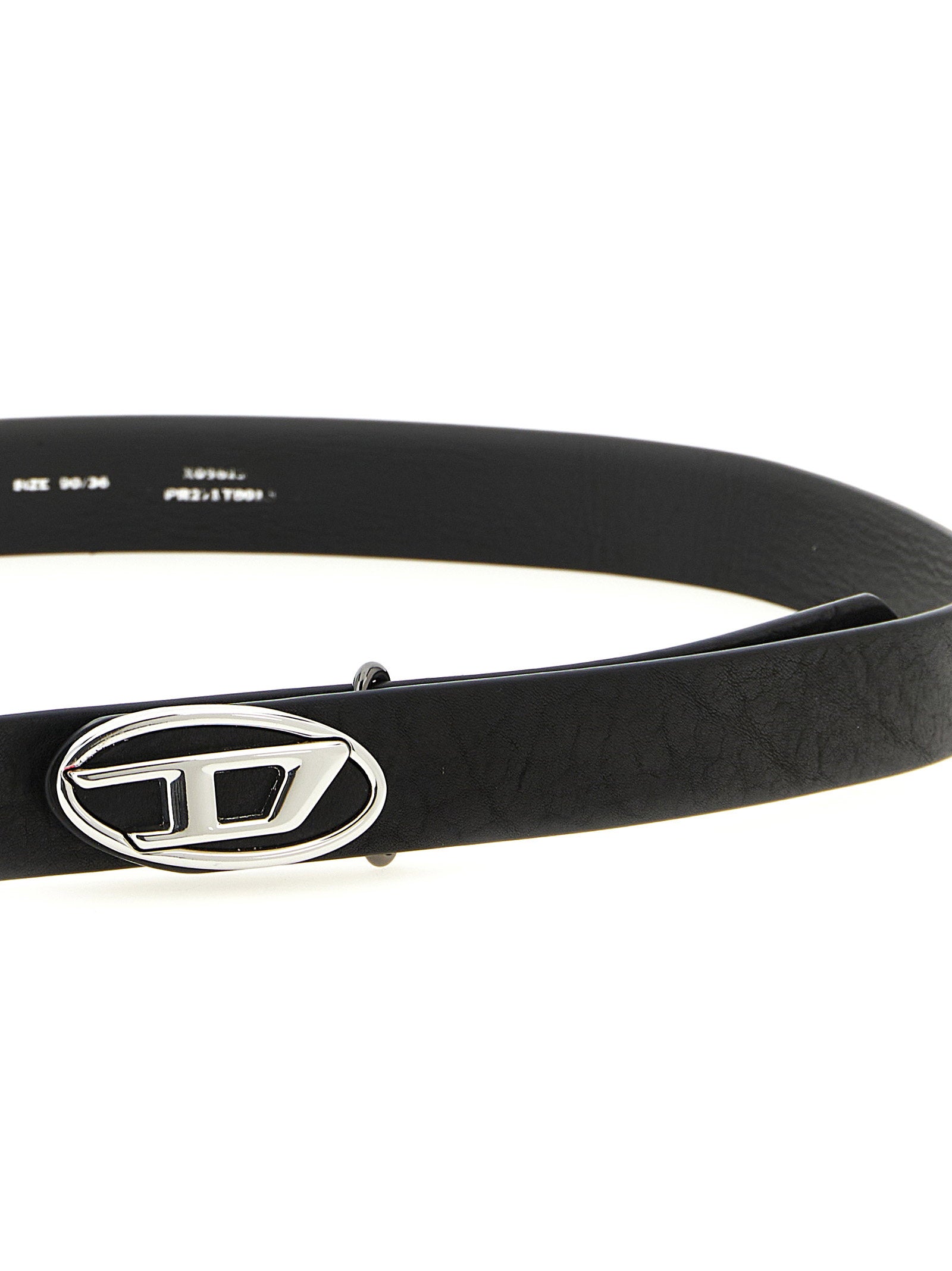 Diesel B-1DR-Layer Leren Riem Zwart-thumbmail-3