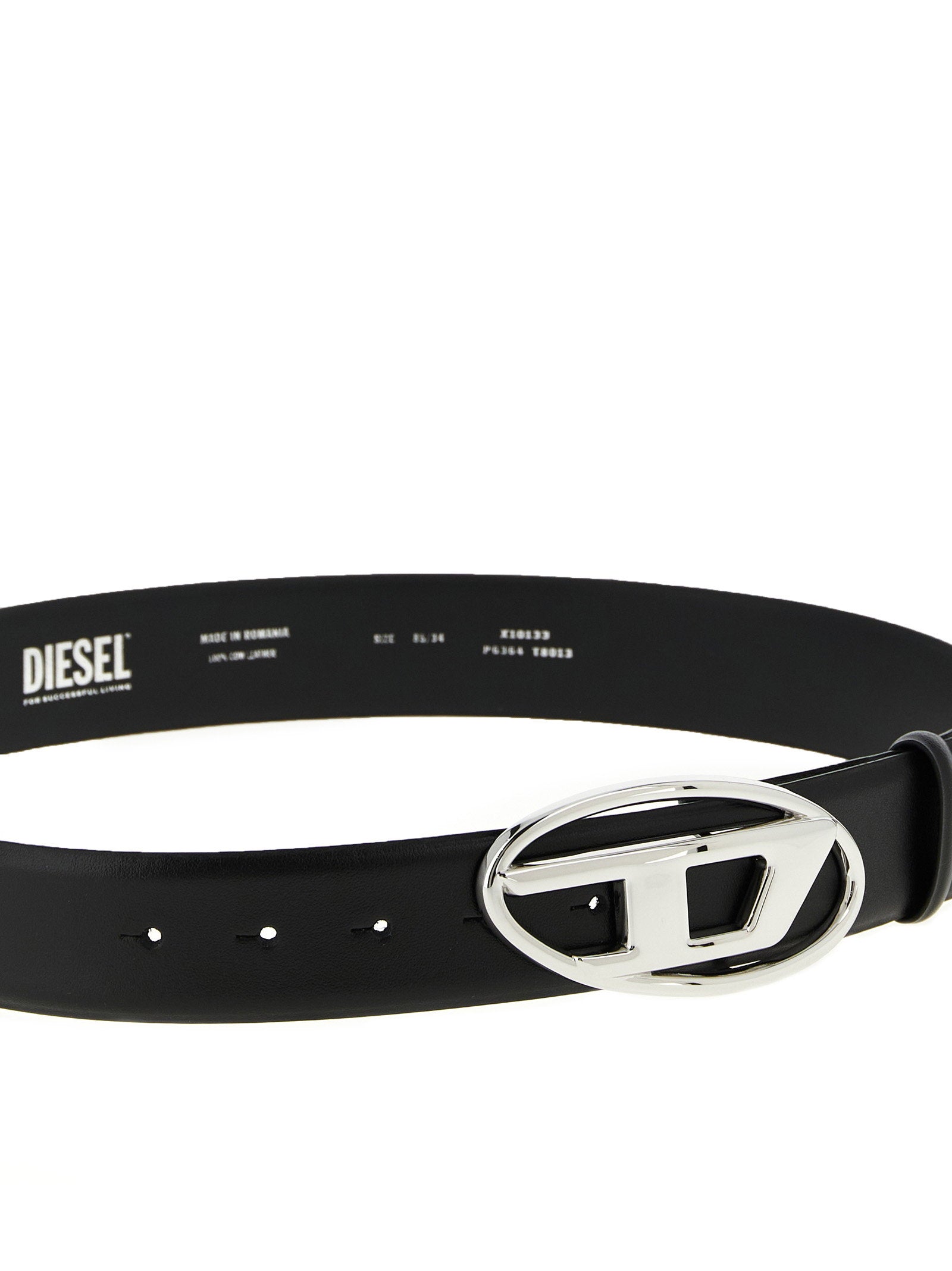 Diesel B-1DR Leren Riem Zwart Belts Diesel
