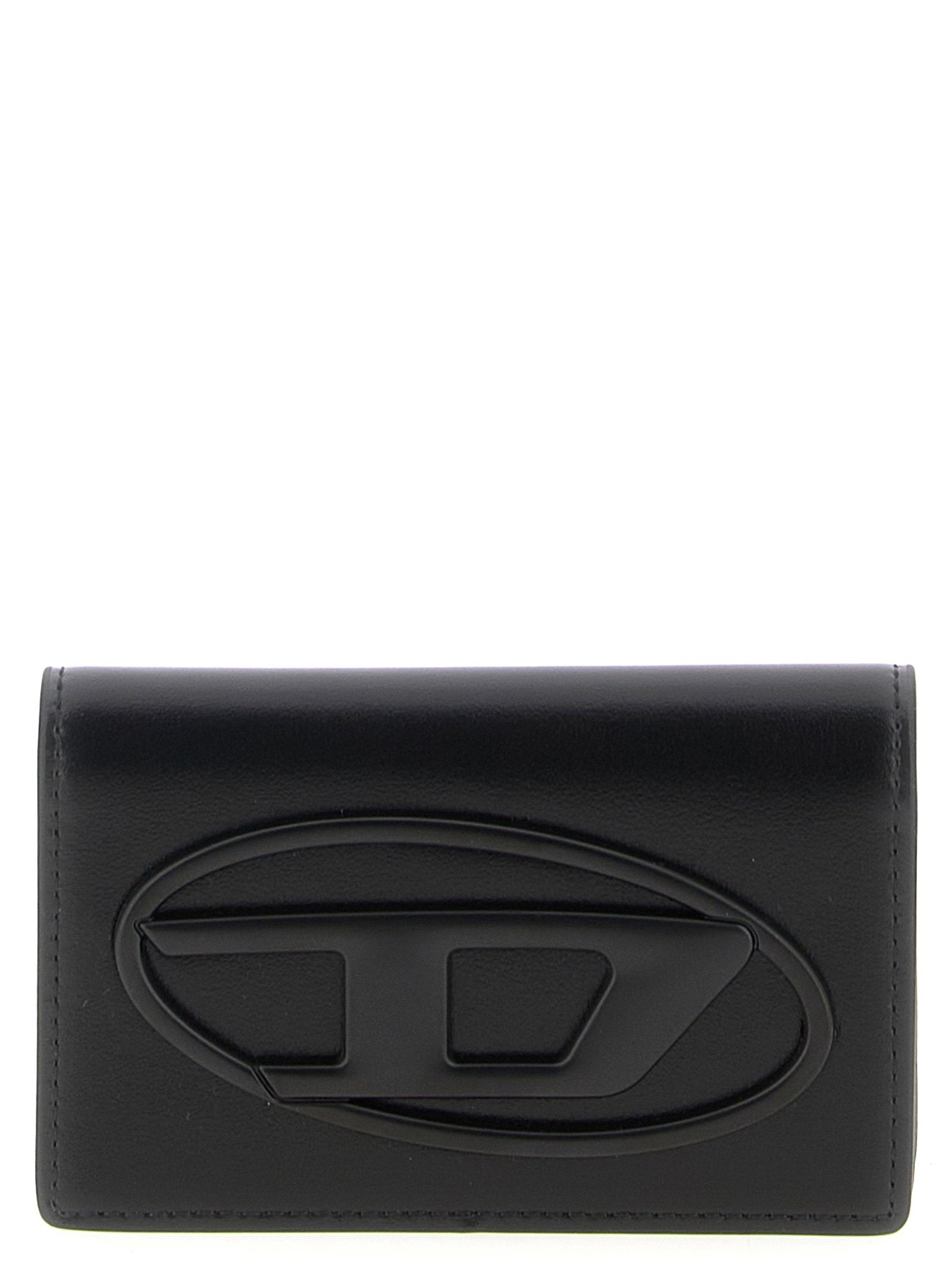 Diesel Holi-D Card Holder S II Glad Leer Zwart Small Leather Goods Diesel