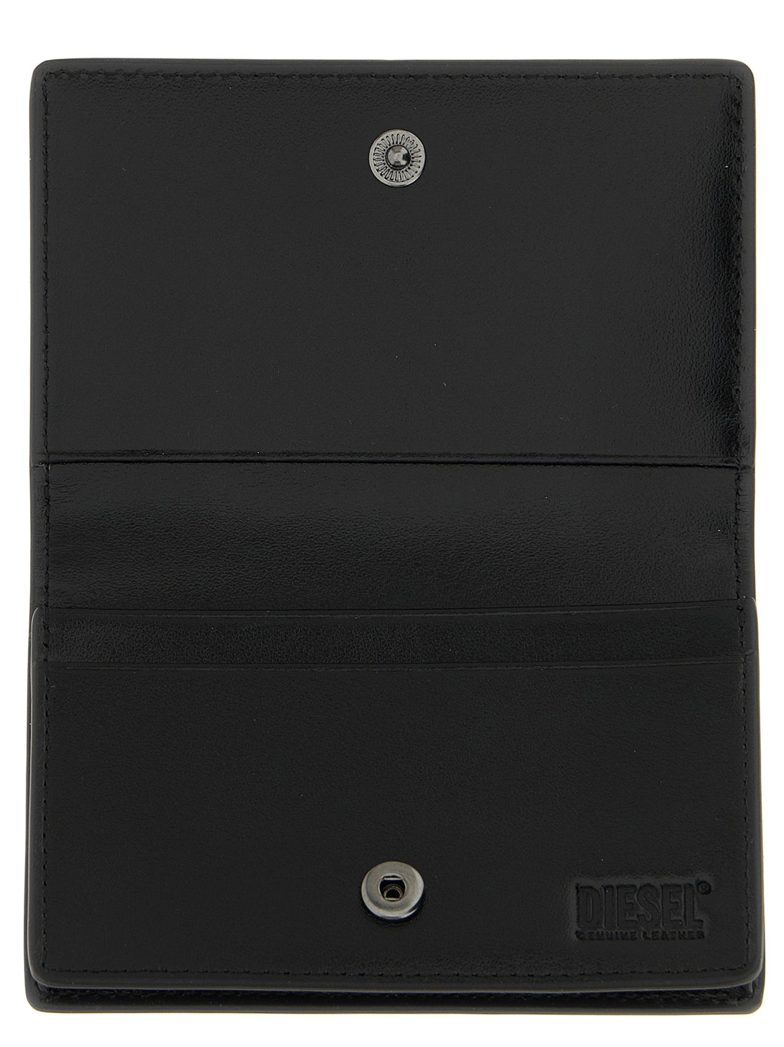 Diesel Holi-D Card Holder S II Glad Leer Zwart Small Leather Goods Diesel