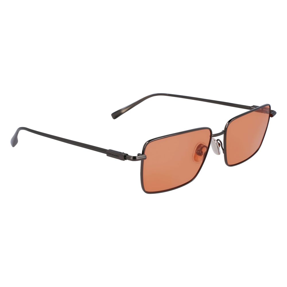 Ferragamo Gray Metal Sunglasses - The Gentlemen's Vault
