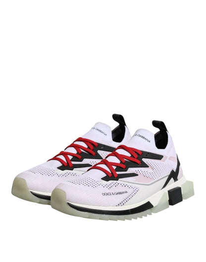 Dolce & Gabbana White SORRENTO Sport Stretch Sneakers Shoes - The Gentlemen's Vault