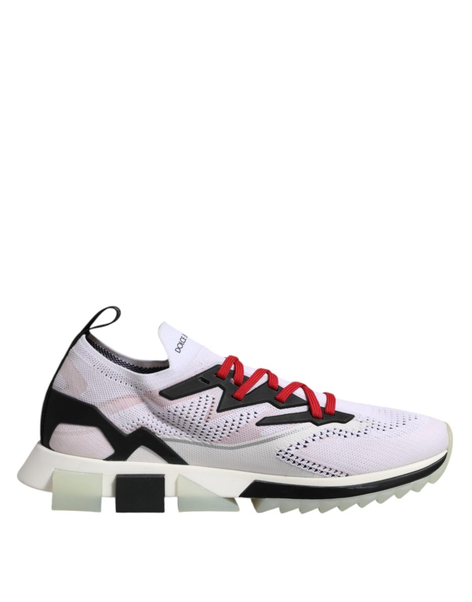 Dolce & Gabbana White SORRENTO Sport Stretch Sneakers Shoes - The Gentlemen's Vault