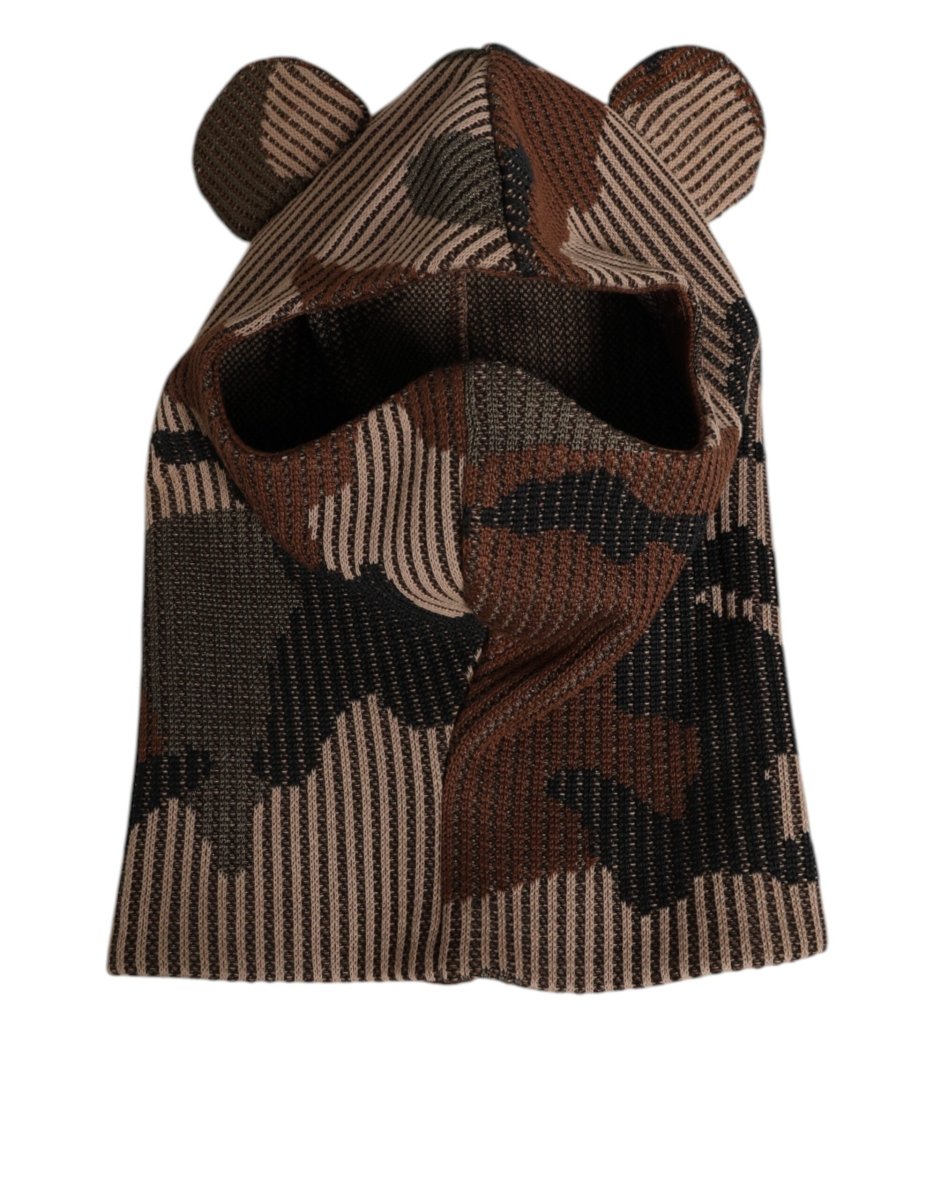 Dolce & Gabbana Multicolor Camouflage Balaclava Mask Men Cap One Size Hat - The Gentlemen's Vault