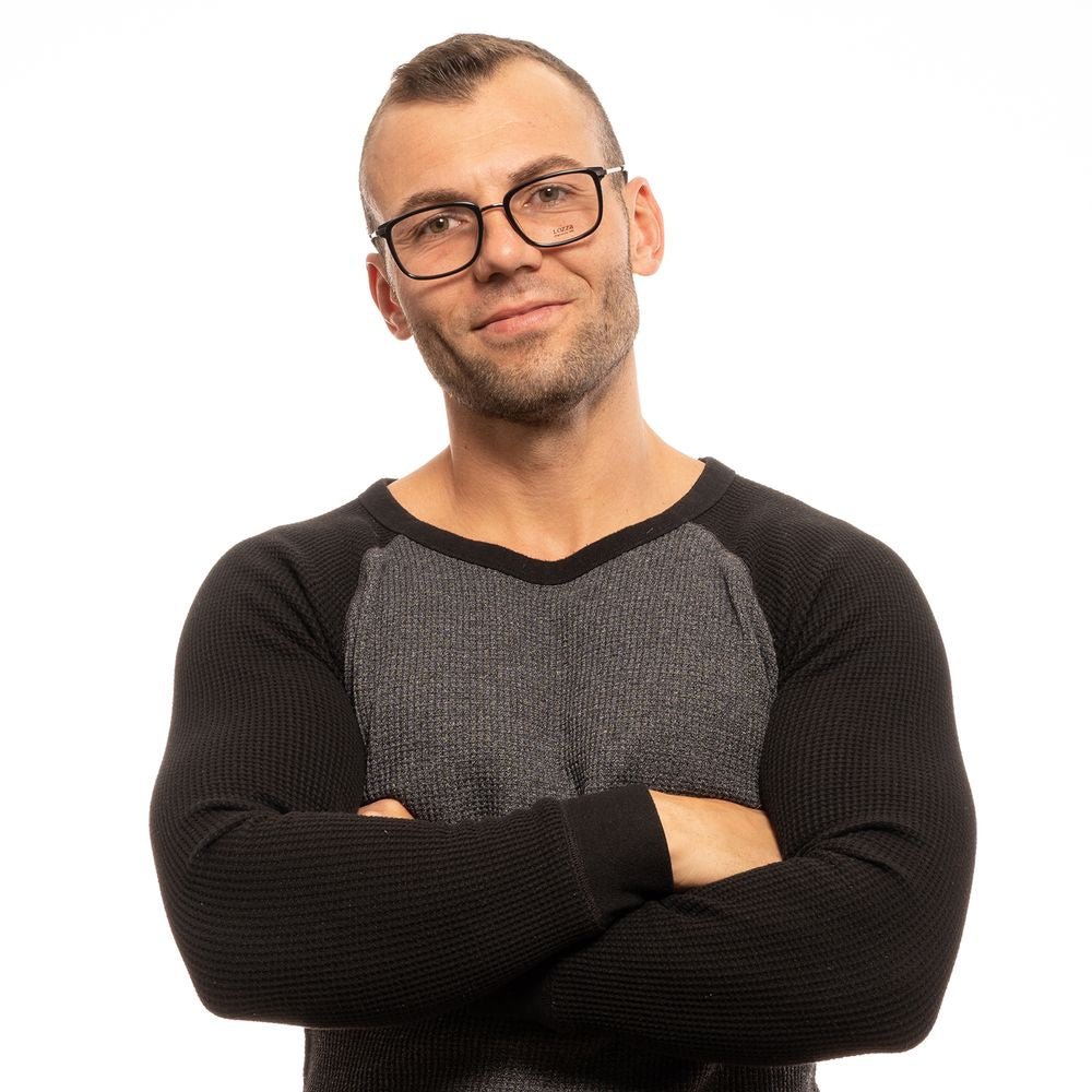 Lozza Black Men Glasses Frame - The Gentlemen's Vault