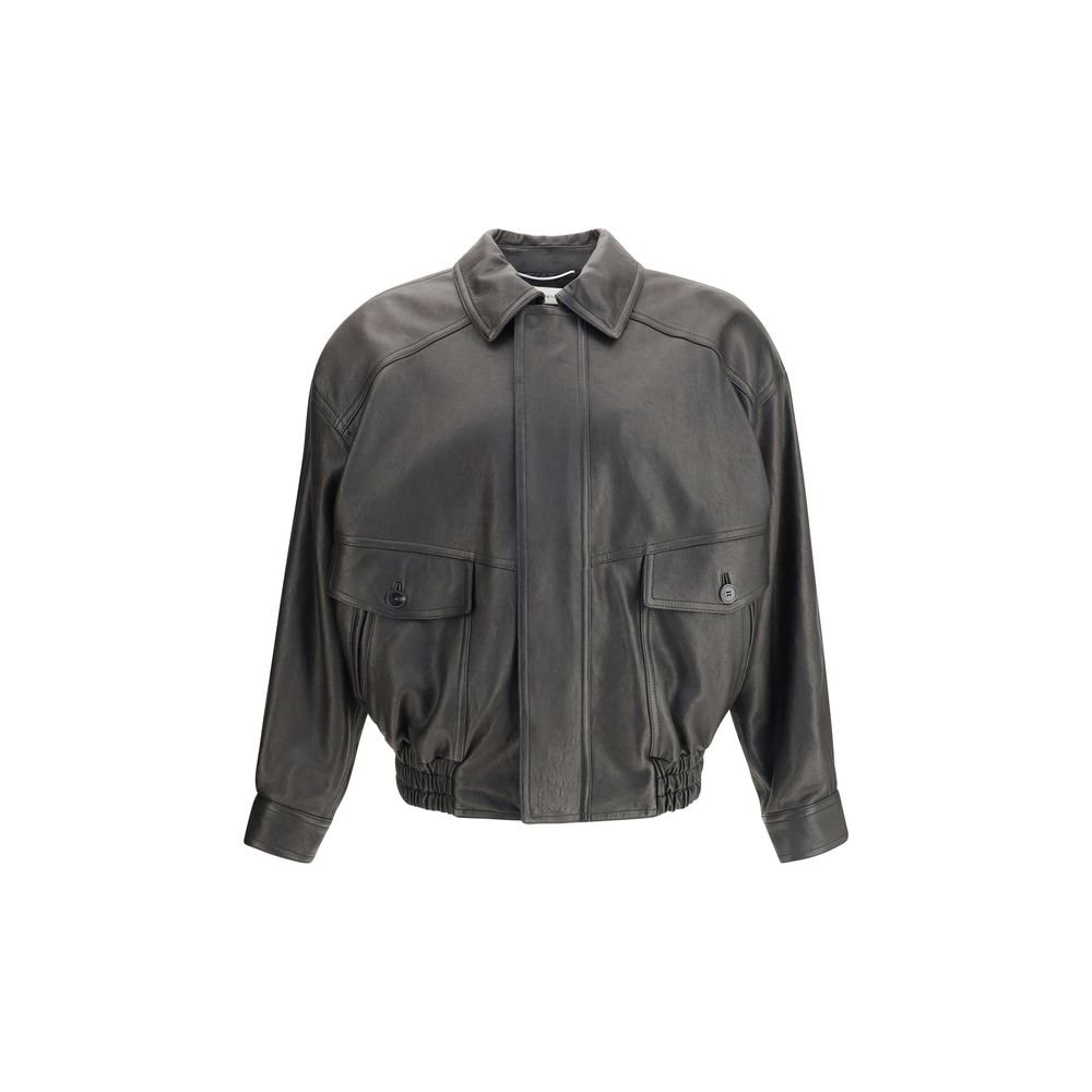Saint Laurent Balloon Leather Jacket - The Gentlemen's Vault