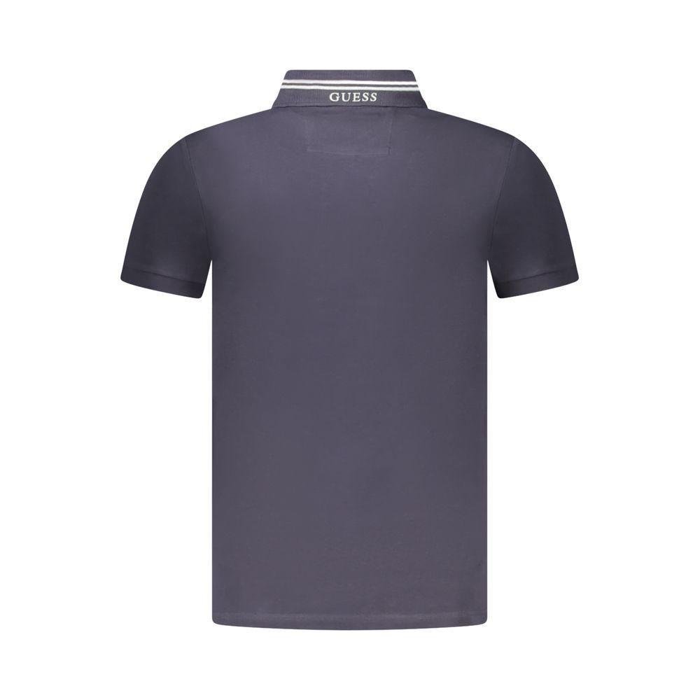 Guess Jeans Blue Cotton Polo Shirt - The Gentlemen's Vault