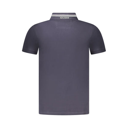 Guess Jeans Blue Cotton Polo Shirt - The Gentlemen's Vault