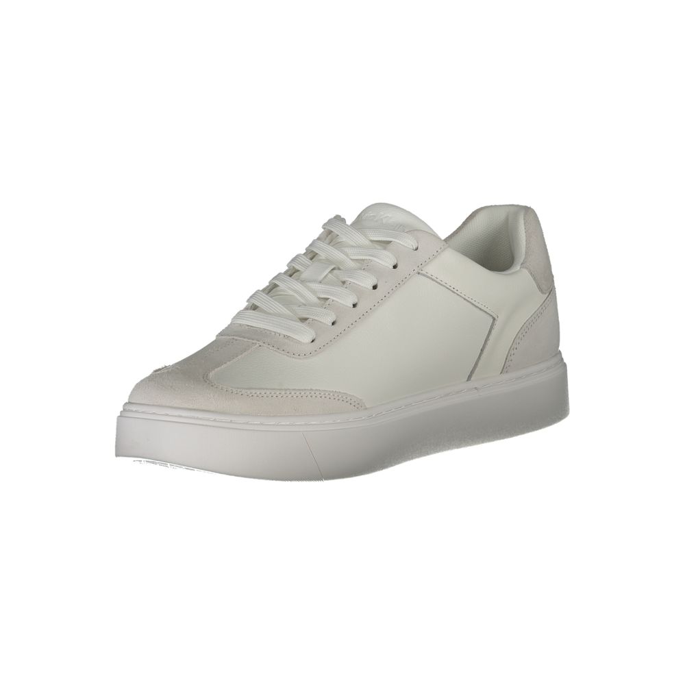Calvin Klein White Leather Men Sneaker - The Gentlemen's Vault
