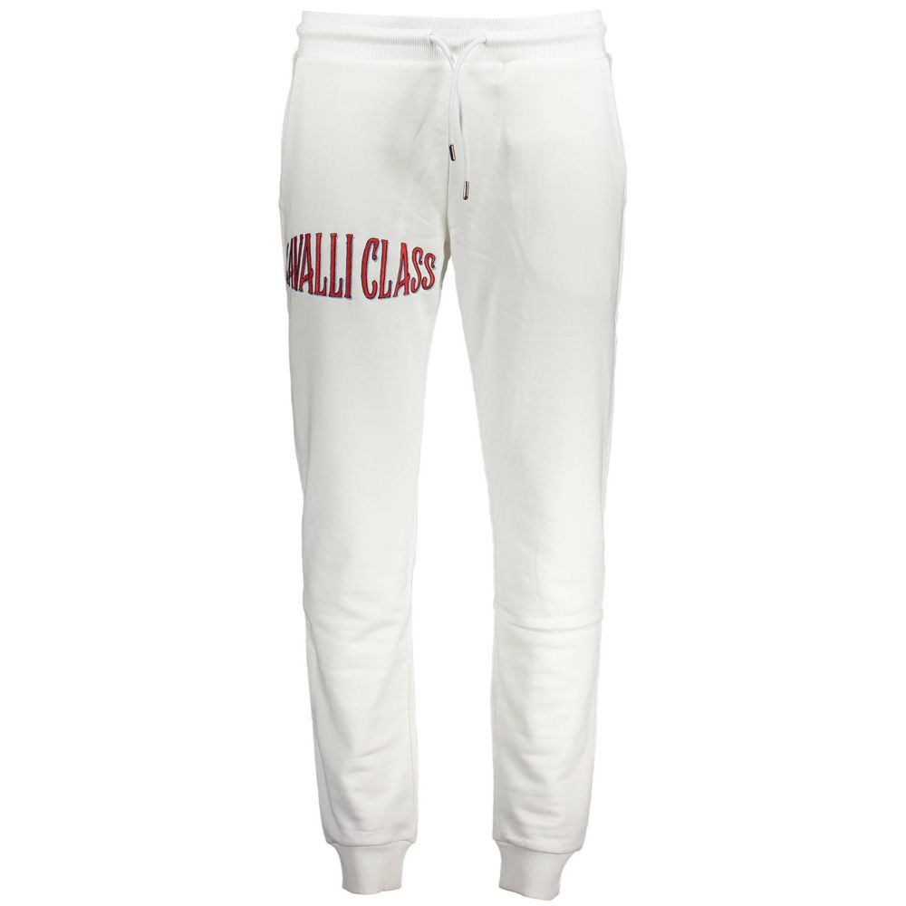 Cavalli Class White Cotton Pant - The Gentlemen's Vault