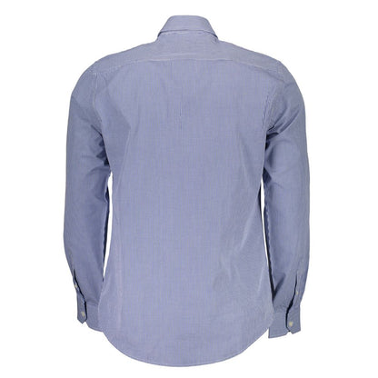 Harmont & Blaine Blue Cotton Shirt - The Gentlemen's Vault