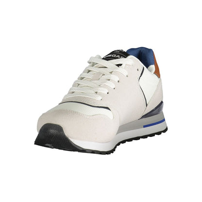 Gas White Polyester Men Sneaker - The Gentlemen's Vault