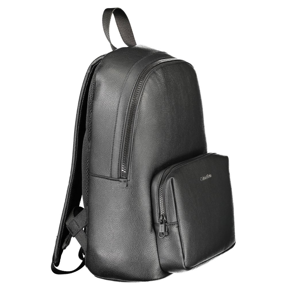 Calvin Klein Black Polyethylene Men Backpack - The Gentlemen's Vault