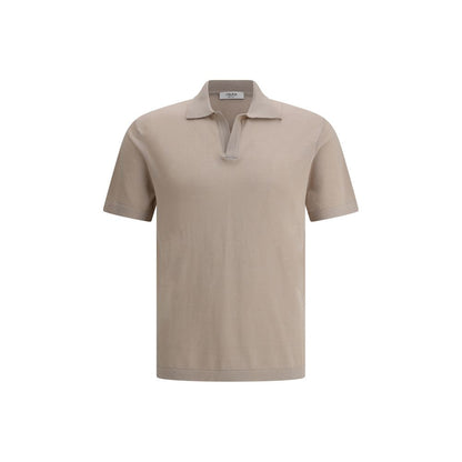 Cruna Beige Cotton Polo Shirt - The Gentlemen's Vault