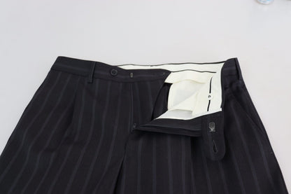 Dolce & Gabbana Gray Wool Blend Formal Trousers Pants - The Gentlemen's Vault