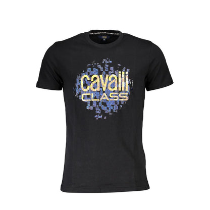 Cavalli Class Black Cotton T-Shirt - The Gentlemen's Vault