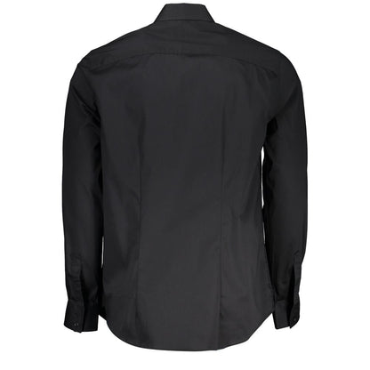 Guess Jeans Black Cotton Shirt - The Gentlemen's Vault