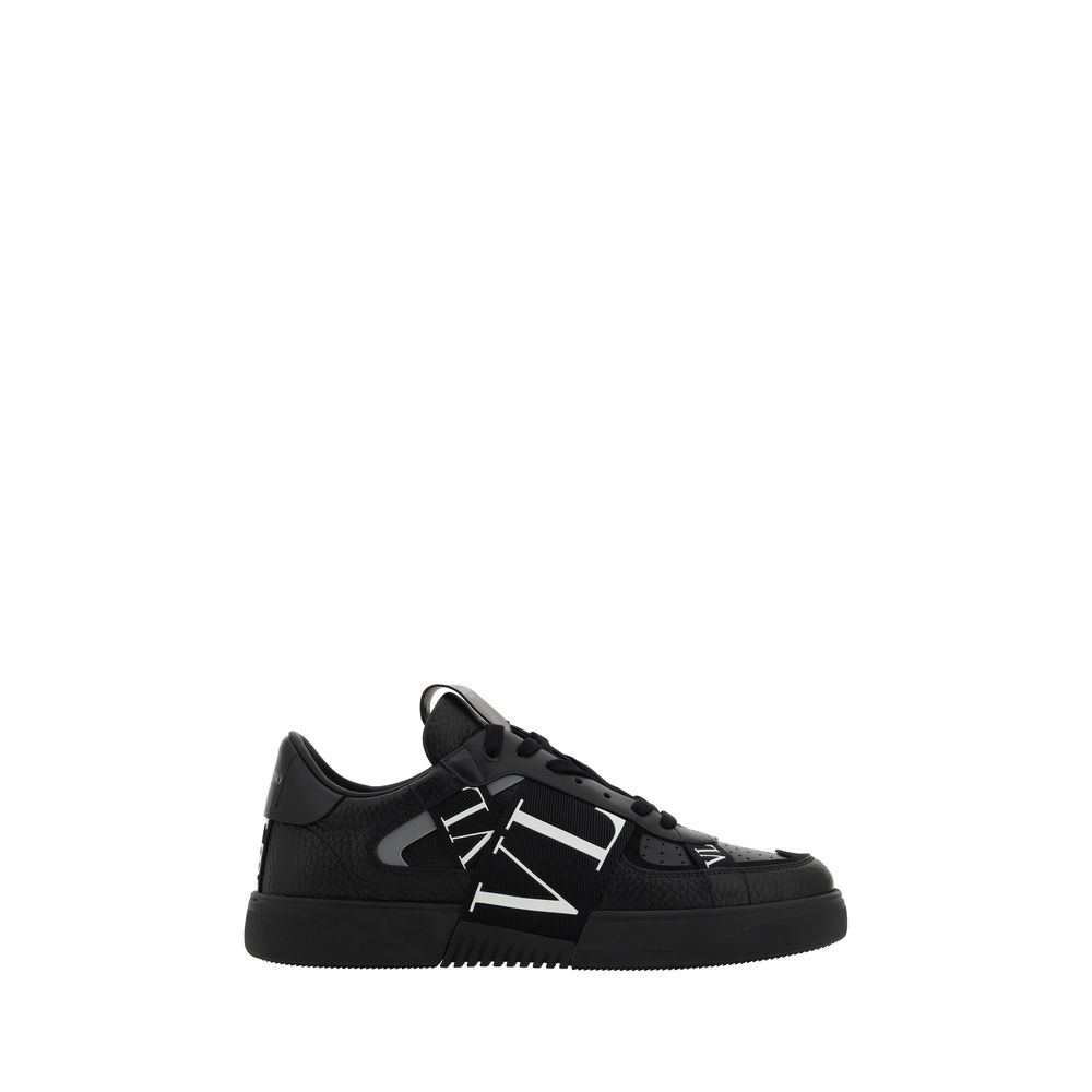 Valentino Garavani Black Leather VL7N Sneakers - The Gentlemen's Vault